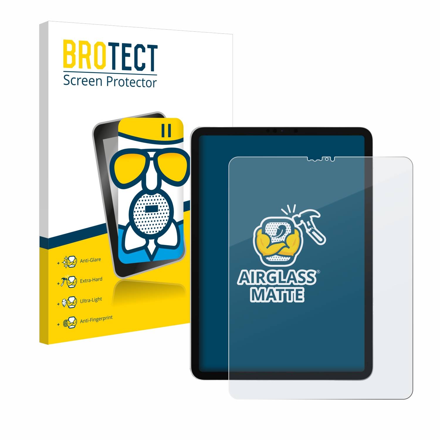 BROTECT AirGlass Matt Glas Panzer Folie für Apple iPad Pro 12.9 2018 (3. Gen.)