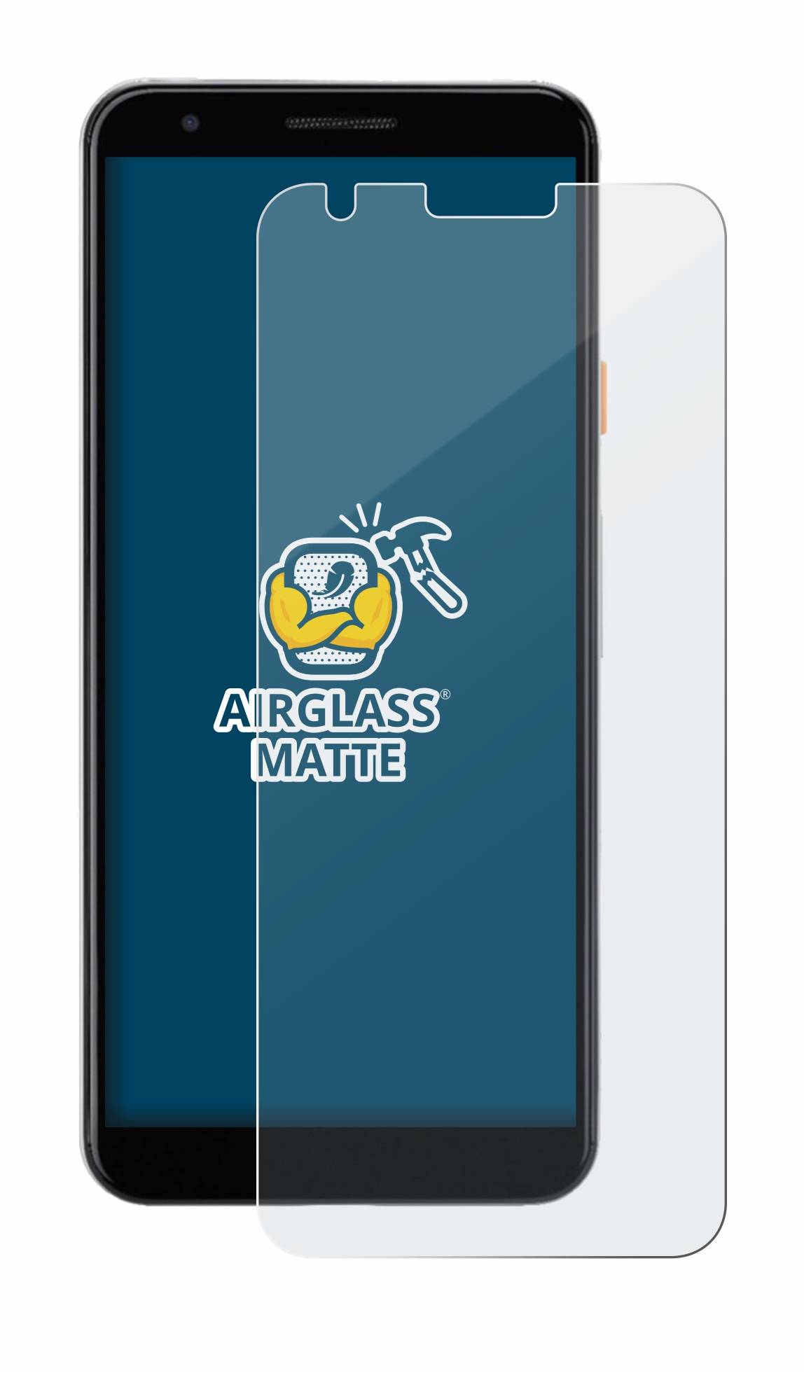 BROTECT AirGlass Matt Glas Panzer Folie für Google Pixel 3a
