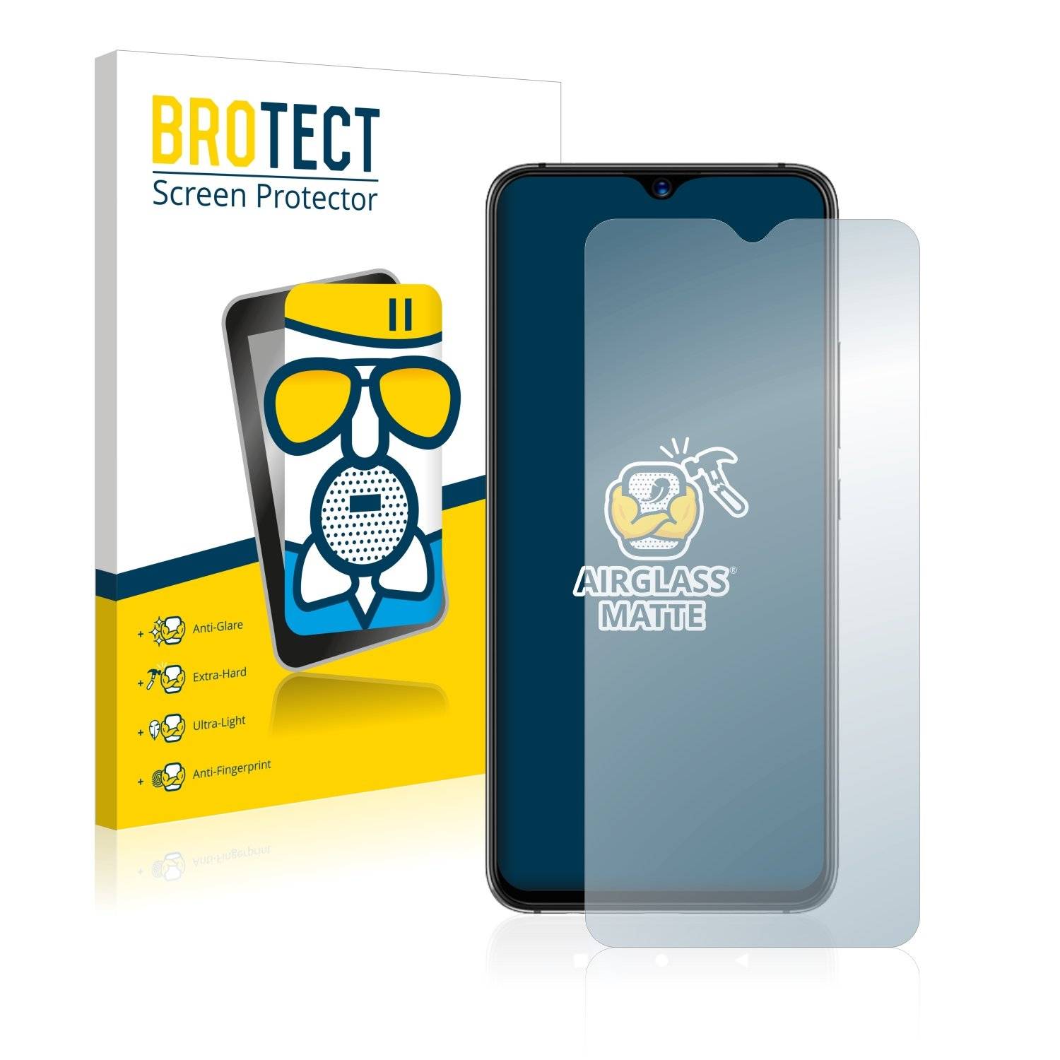 BROTECT AirGlass Matt Panzerglasfoli fü Umidig S Pro