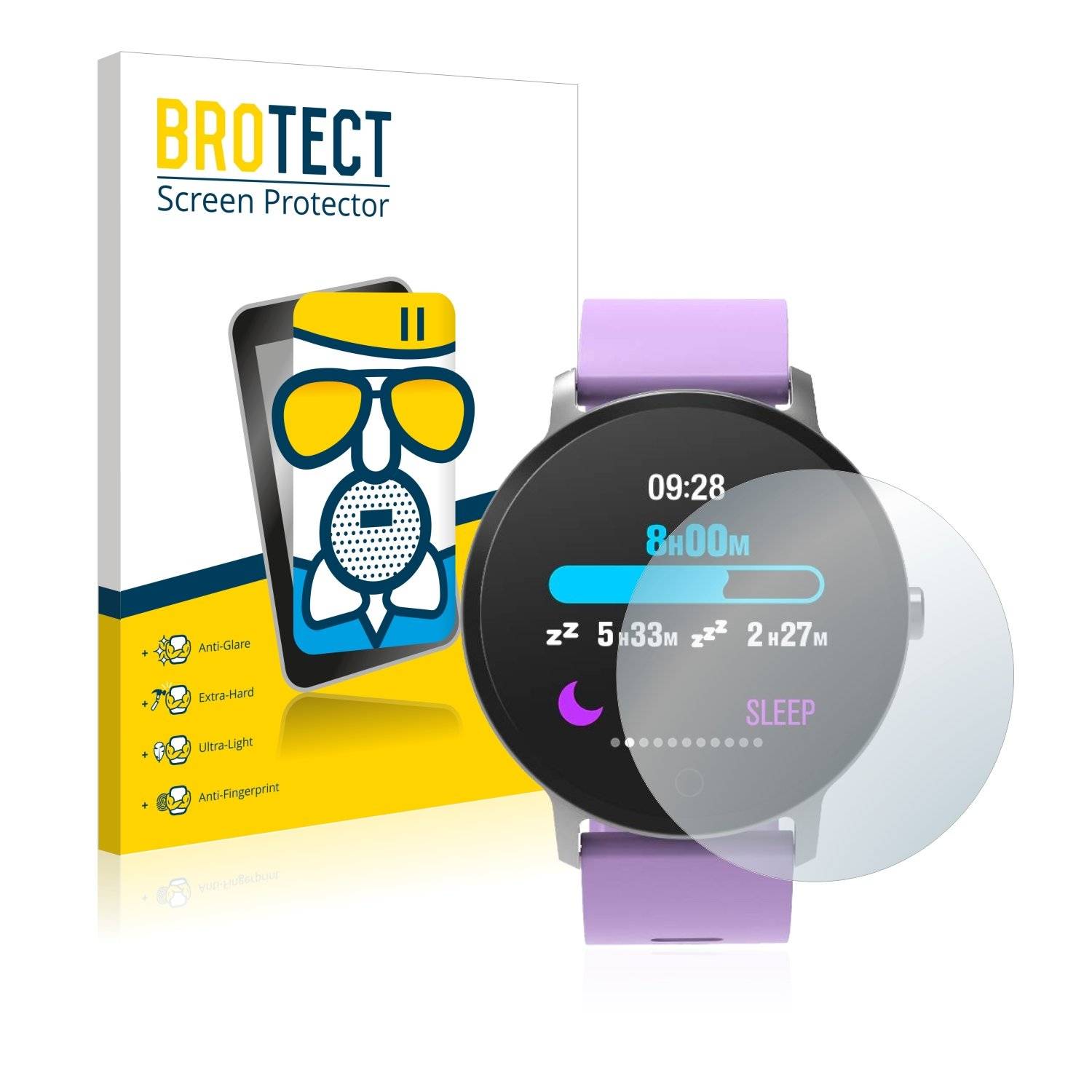 BROTECT AirGlass Matt Panzerglasfoli fü BingoFi Epi Fitnes Tracker