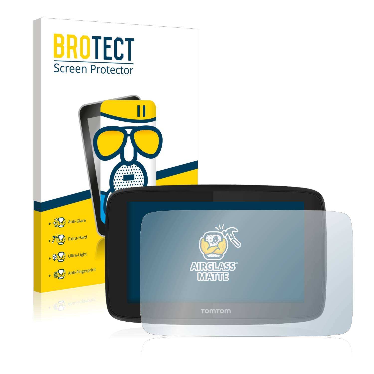 BROTECT AirGlass Matt Glas Panzer Folie für TomTom GO Essential (5)