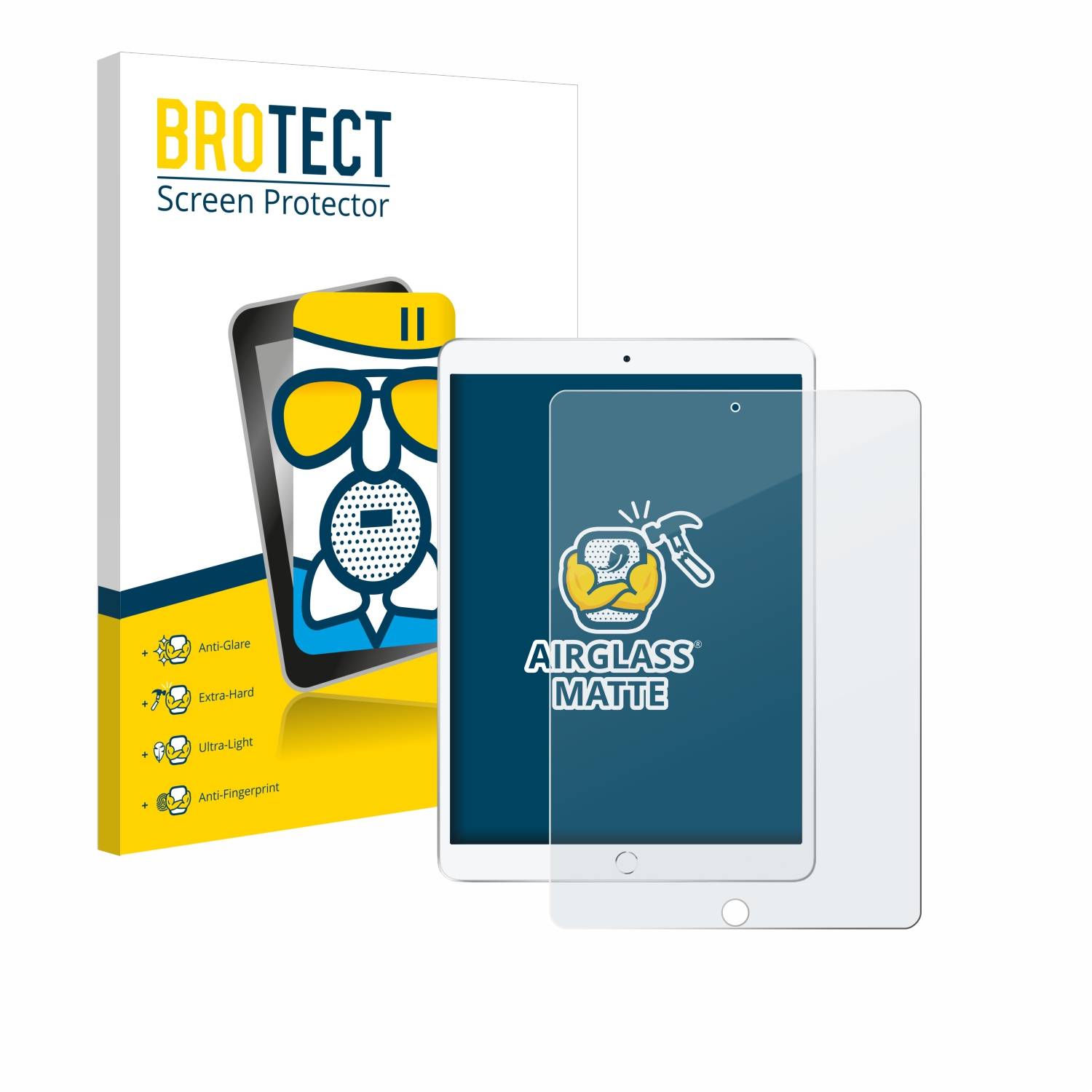 BROTECT AirGlass Matt Glas Panzer Folie für Apple iPad Air 2019 (3. Gen.)
