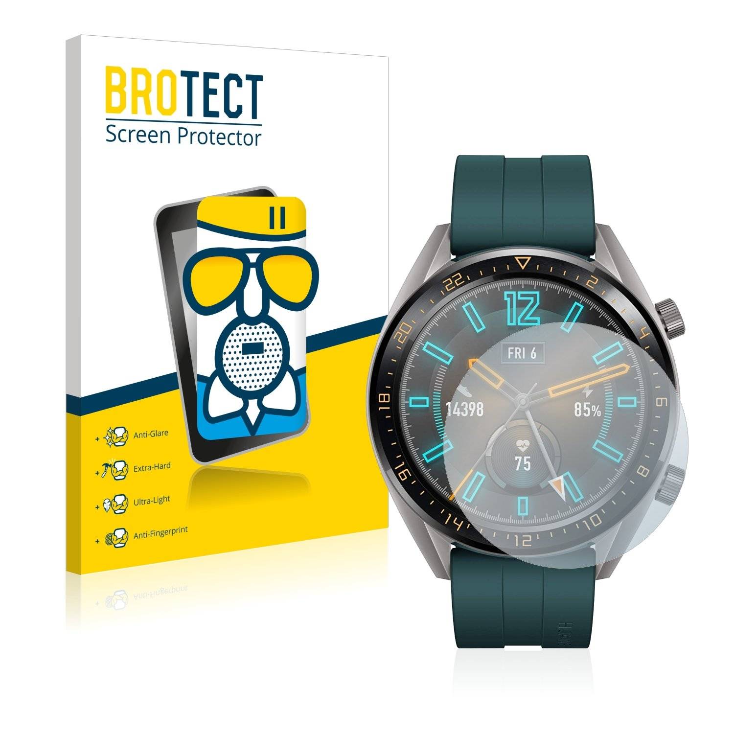 BROTECT AirGlass Matt Panzerglasfoli fü Huawe Watc G Active
