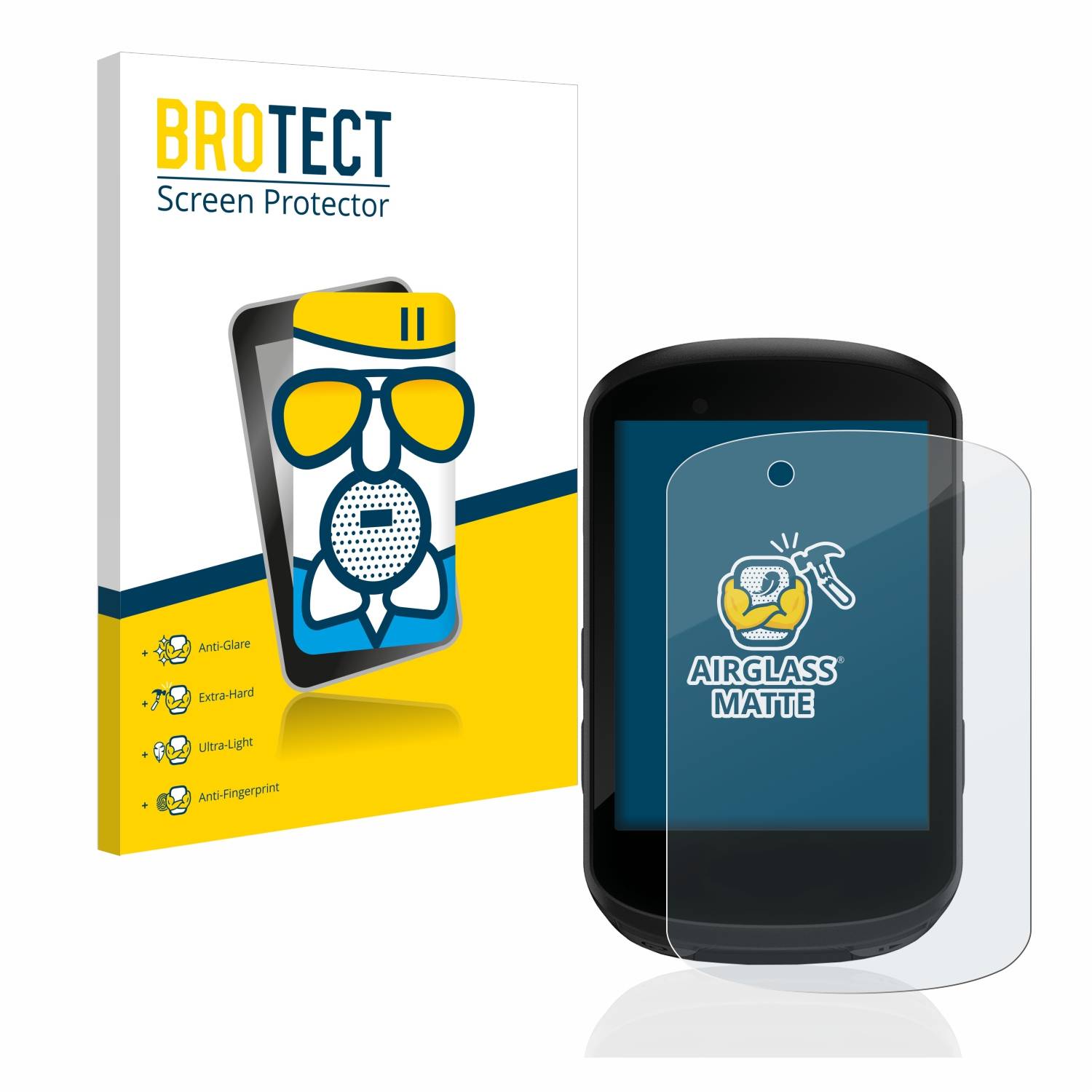 BROTECT AirGlass Matt Glas Panzer Folie für Garmin Edge 530