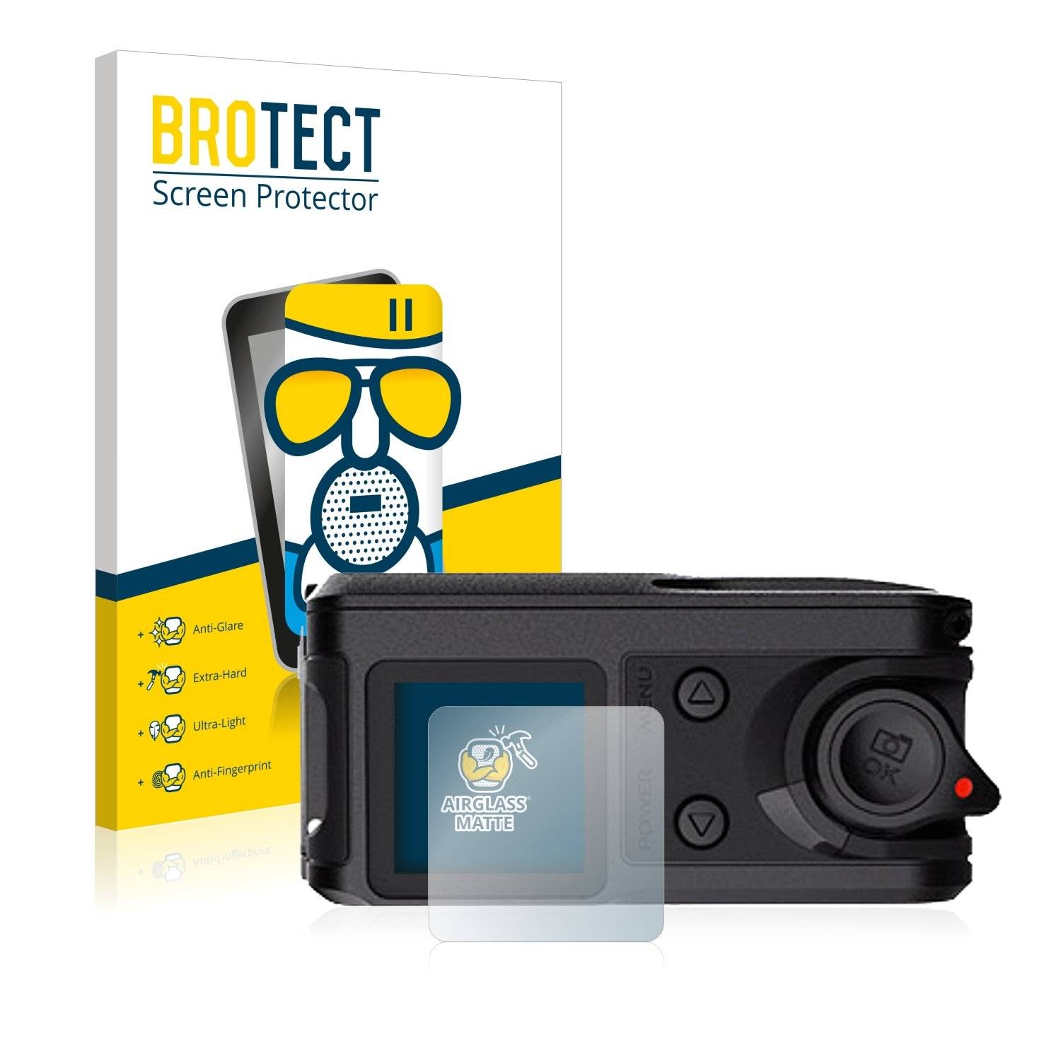 BROTECT AirGlass Matt Panzerglasfoli fü Garmi Vir X (Obere Display)