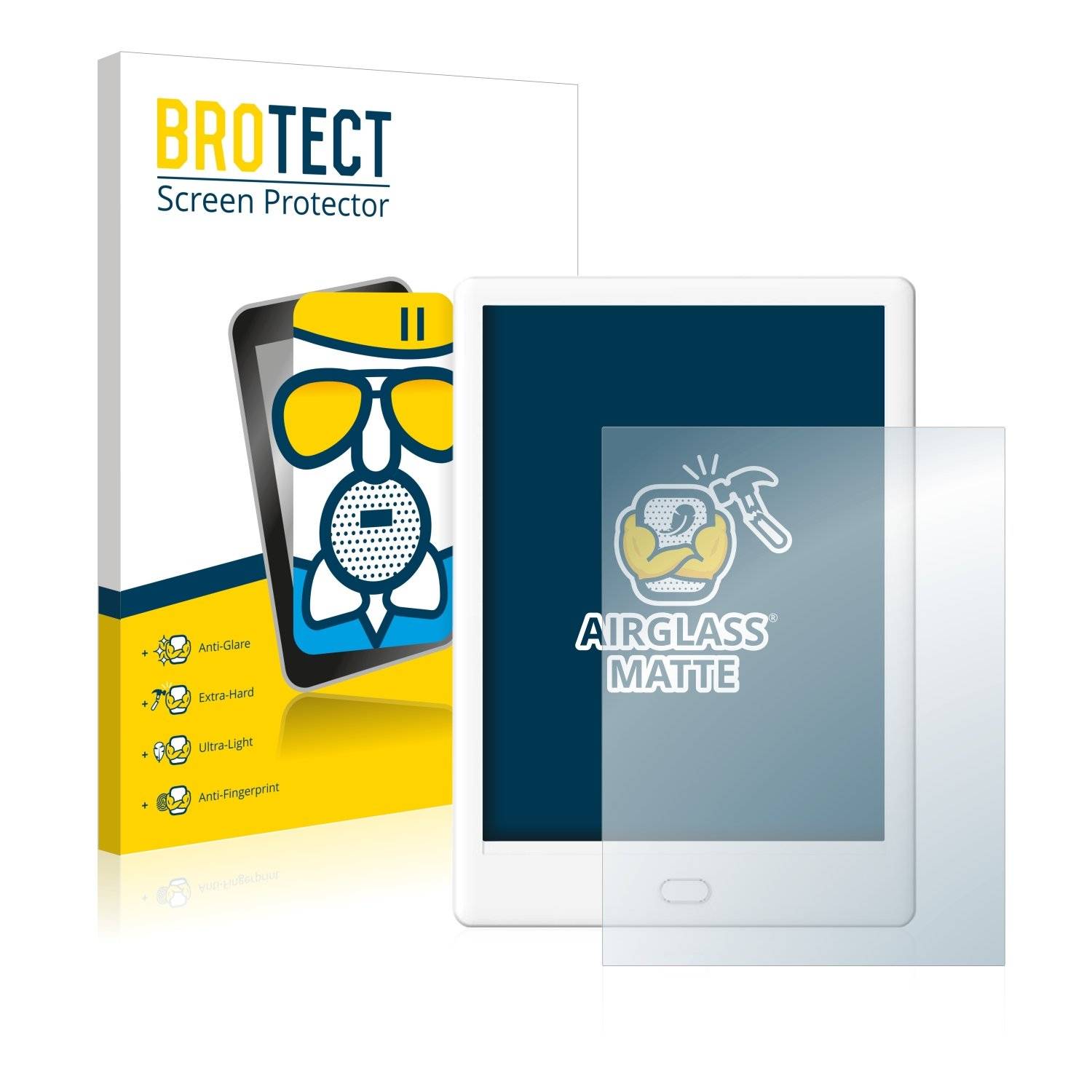 BROTECT AirGlass Matt Panzerglasfoli fü Boyu Likeboo Muses
