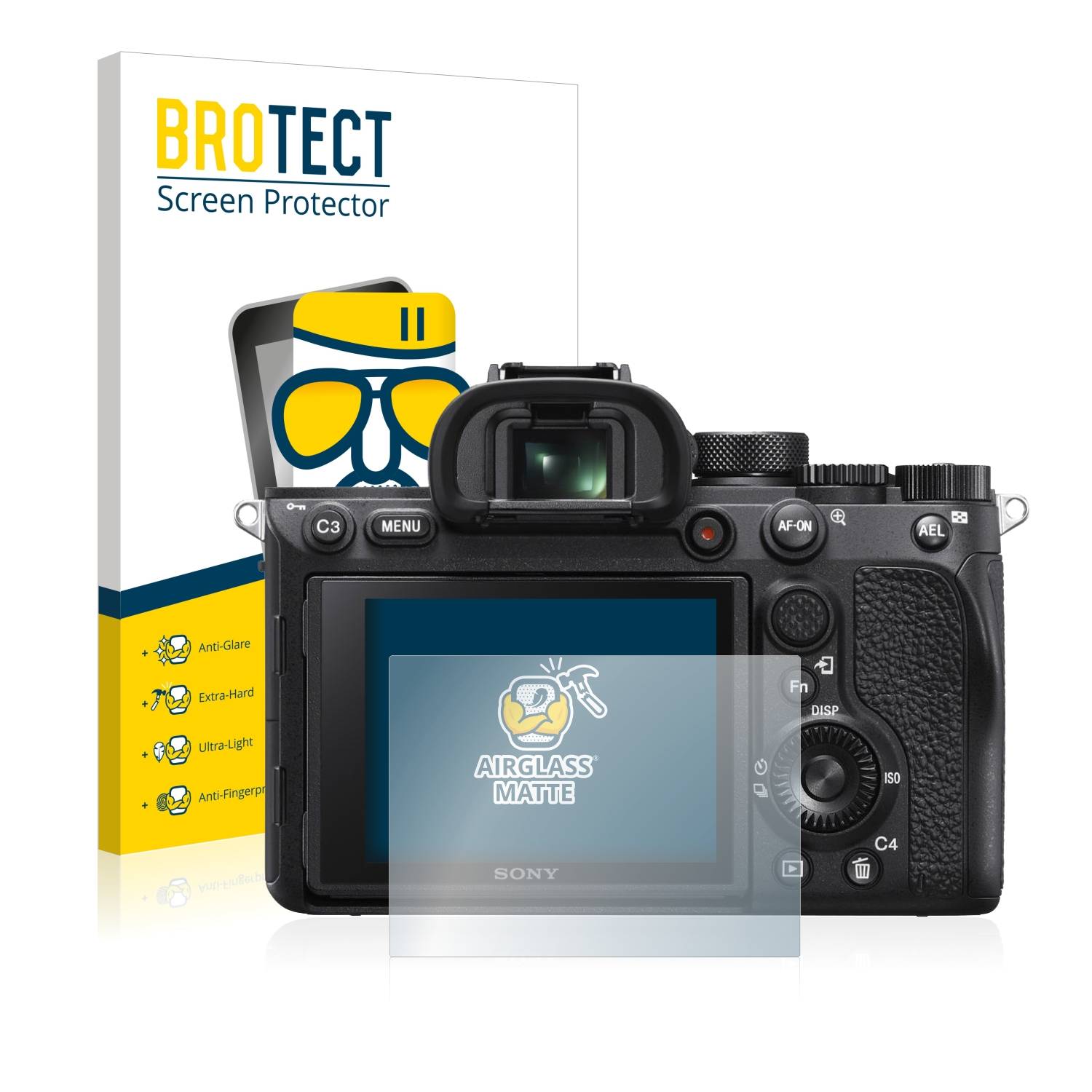 BROTECT AirGlass Matt Glas Panzer Folie für Sony Alpha 7R IV
