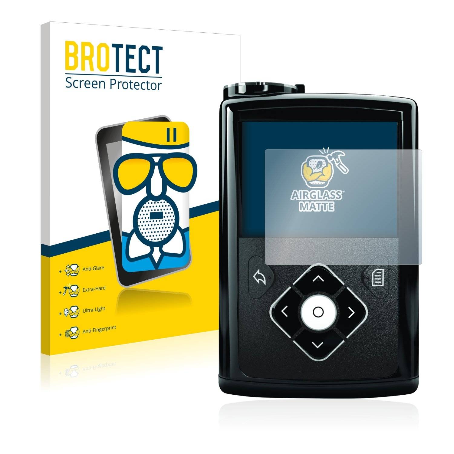 BROTECT AirGlass Matt Panzerglasfoli fü Medtroni Minime 640G