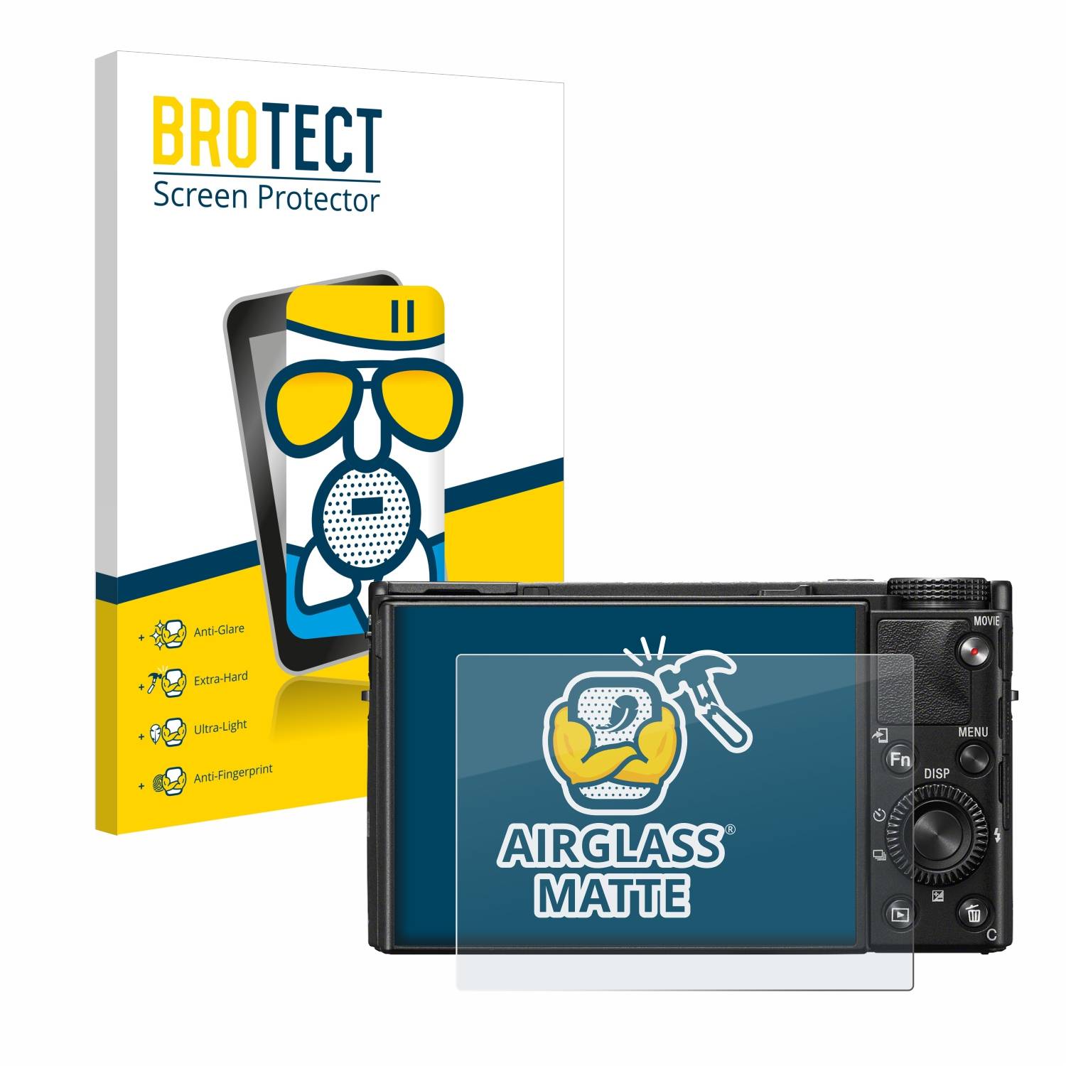 BROTECT AirGlass Matt Glas Panzer Folie für Sony Cyber-Shot DSC-RX100 VII