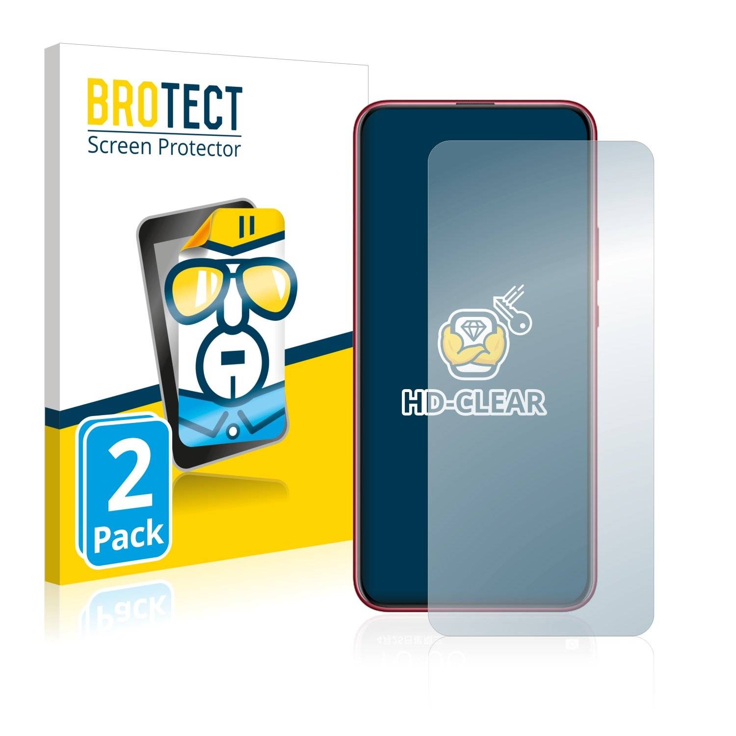 2x BROTECT® HD-Clear Displayschutzfolie für Huawei Honor Magic 2