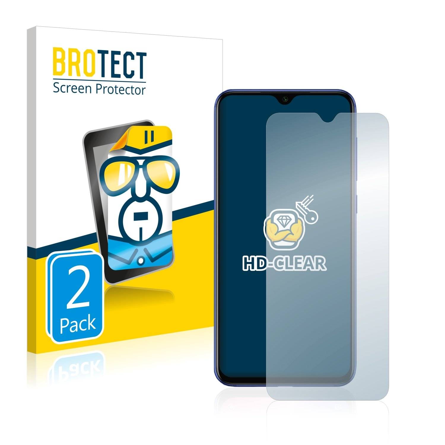 2x BROTECT® HD-Clear Displayschutzfolie für Xiaomi Mi 9 SE