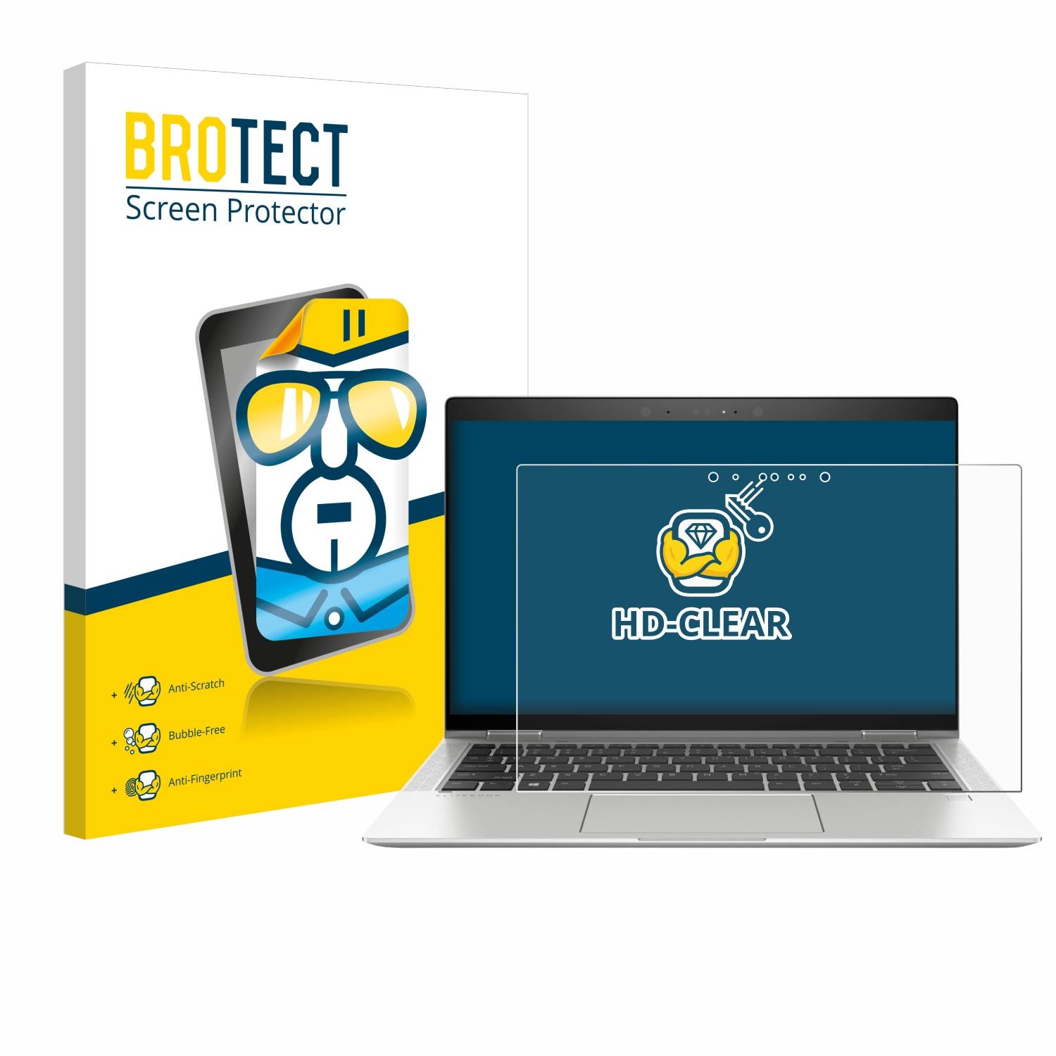 BROTECT Displayschutz-Folie für HP EliteBook x360 1030 G3