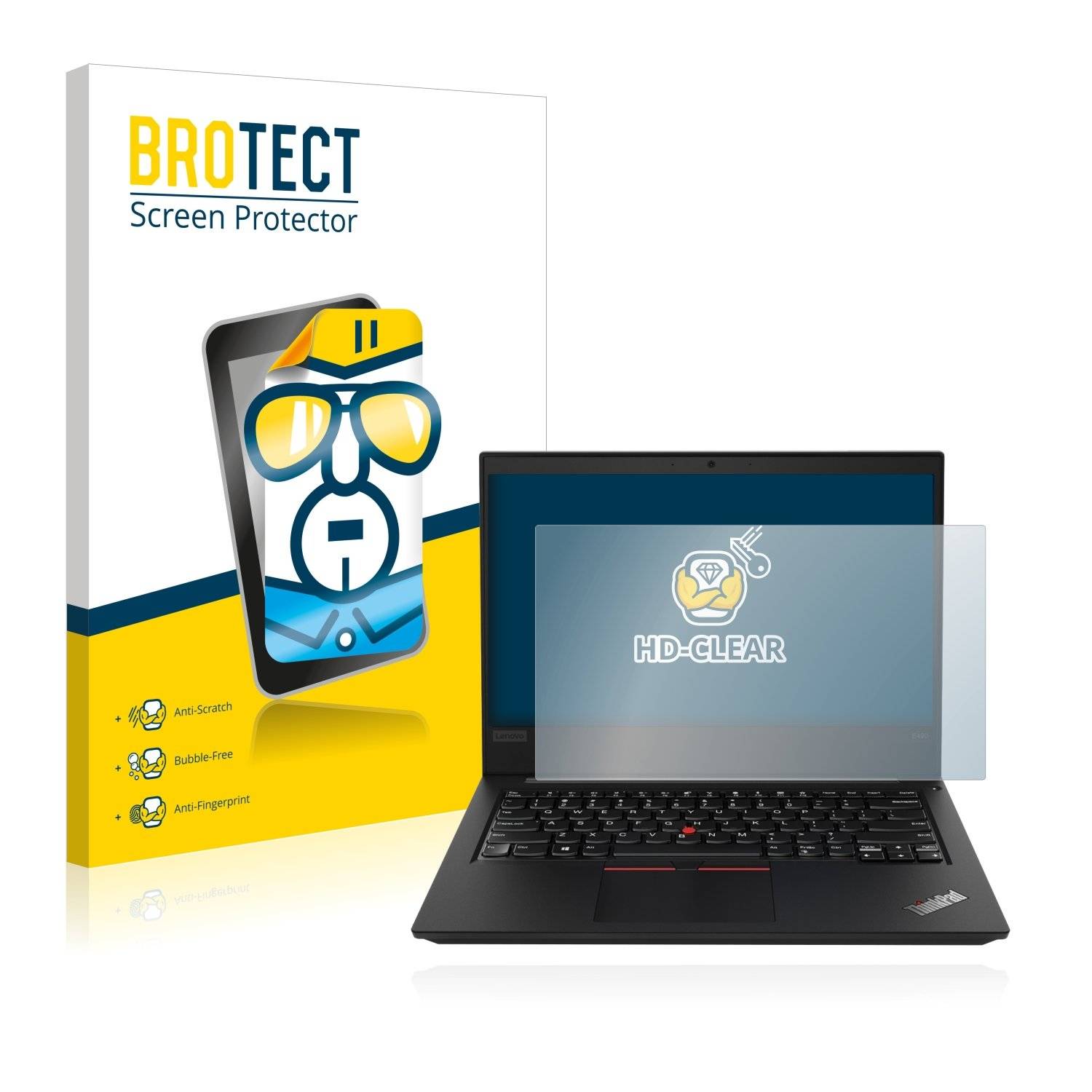 BROTECT® HD-Clear Displayschutzfolie für Lenovo ThinkPad E480