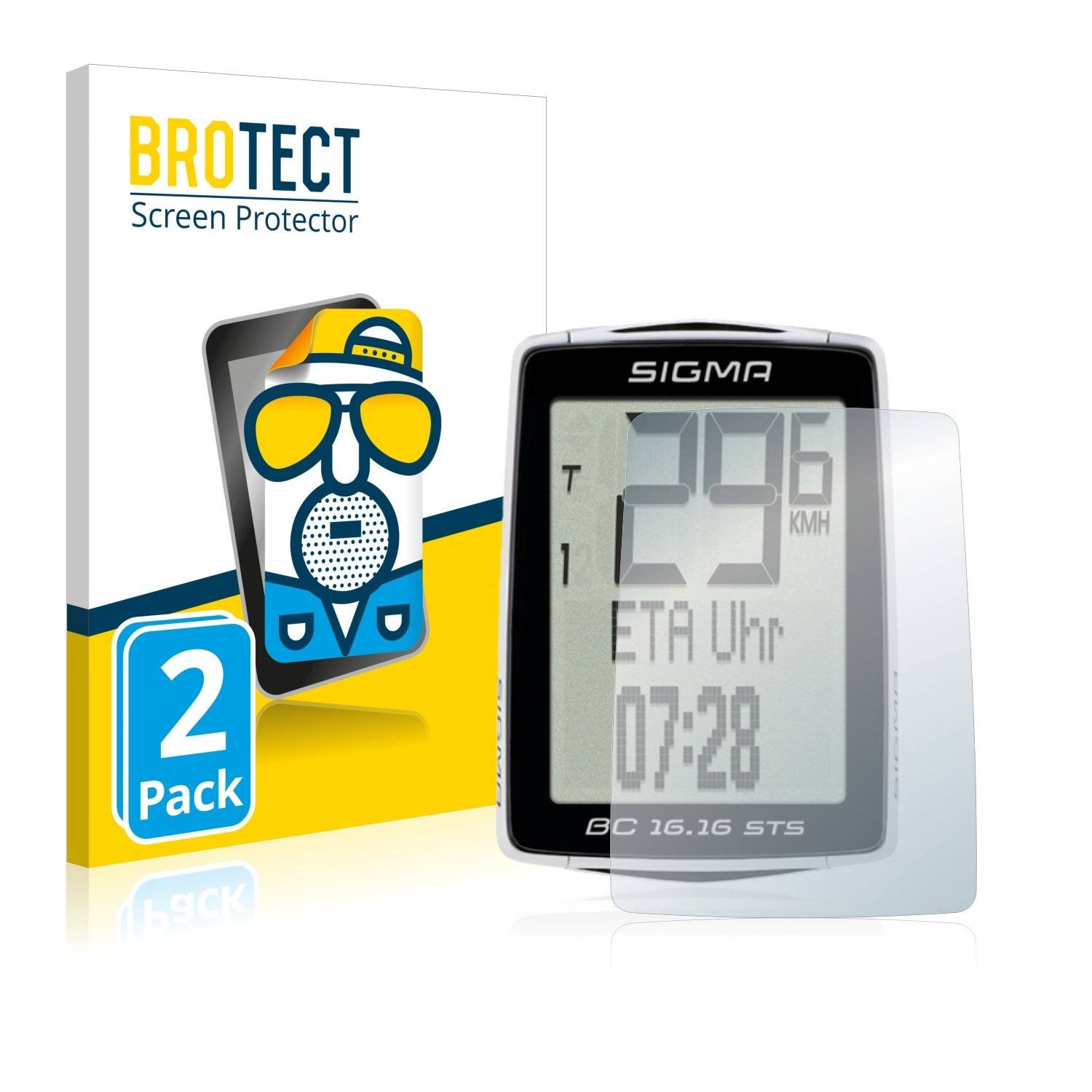 2x BROTECT® Matte Displayschutzfolie für Sigma BC 16.16 STS