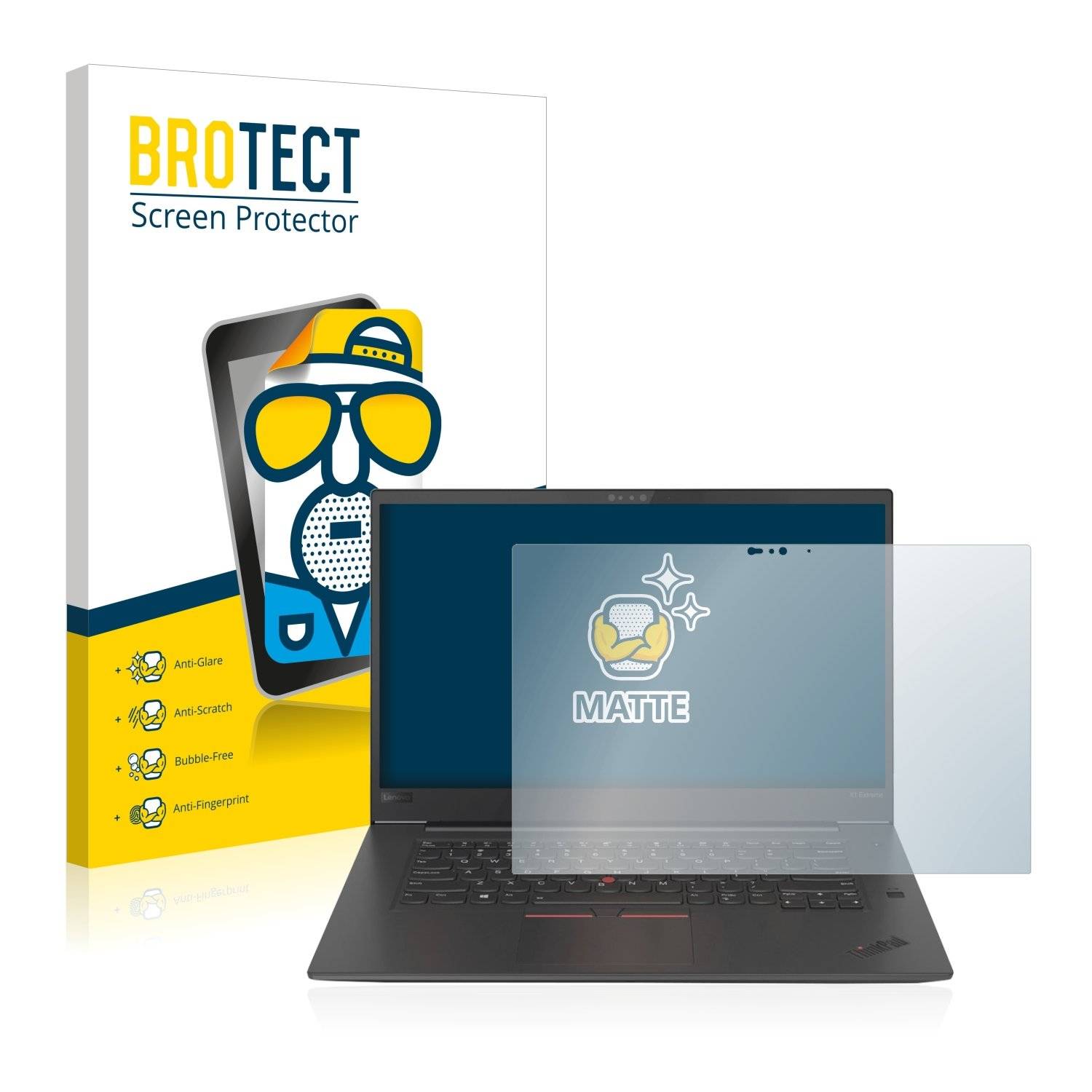 BROTECT® Matte Displayschutzfolie für Lenovo ThinkPad X1 Extreme 4K Touch