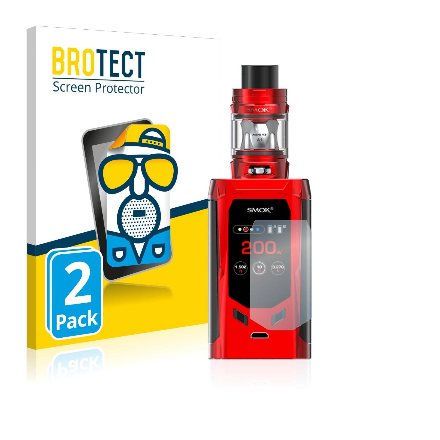 2x BROTECT® Matte Displayschutzfolie für Smok R-Kiss