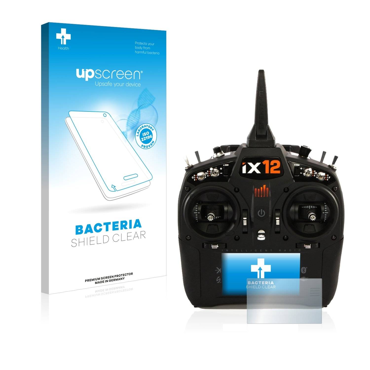upscreen® Bacteria Shield Clear Displayschutzfolie Anti-Bakteriell Premium für Spektrum IX12