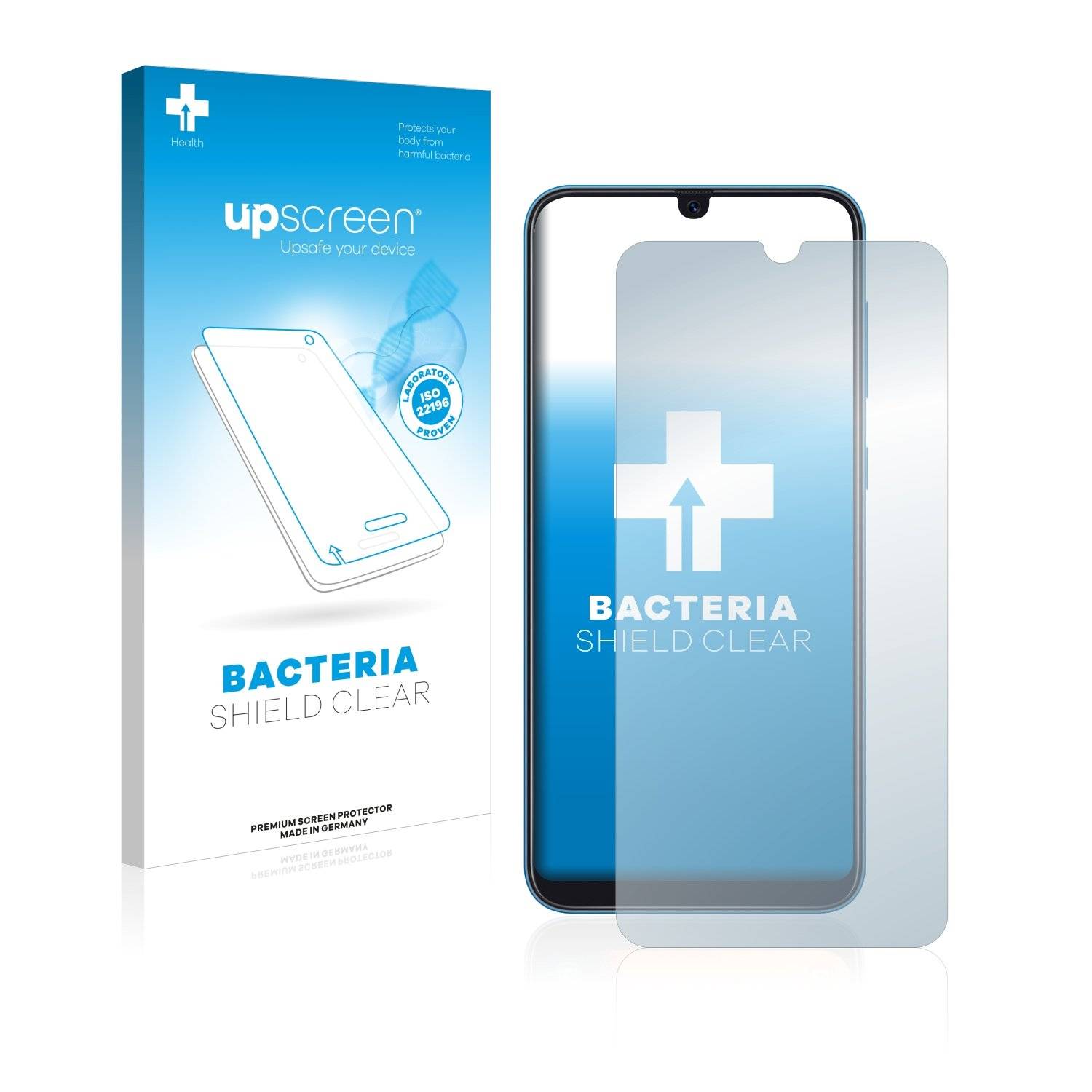 upscreen® Bacteria Shield Clear Displayschutzfolie Anti-Bakteriell Premium für Samsung Galaxy A30