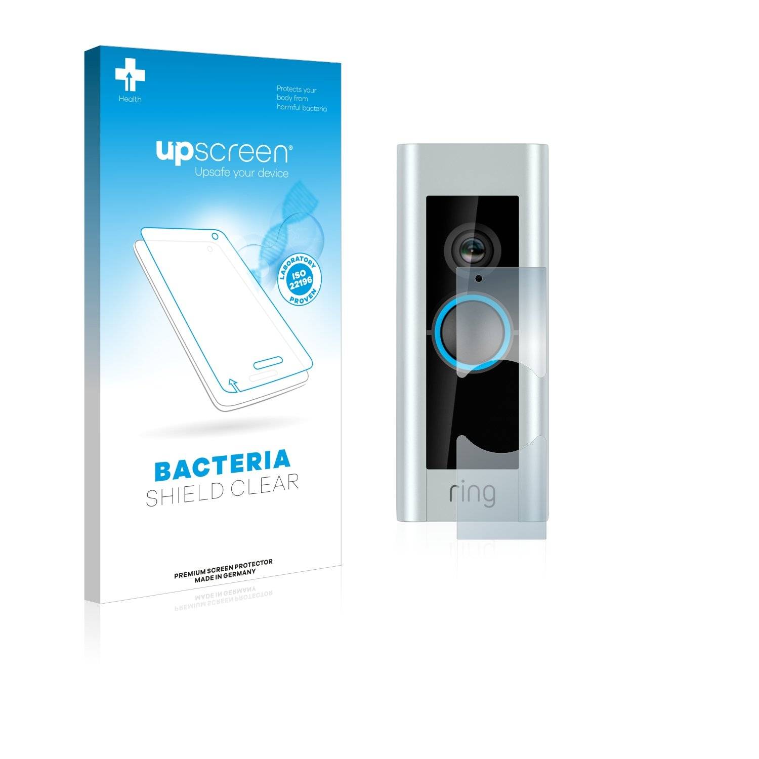 Displayschutzfolie Anti-Bakteriell Premium für Ring Video Doorbell Pro (Version 2)