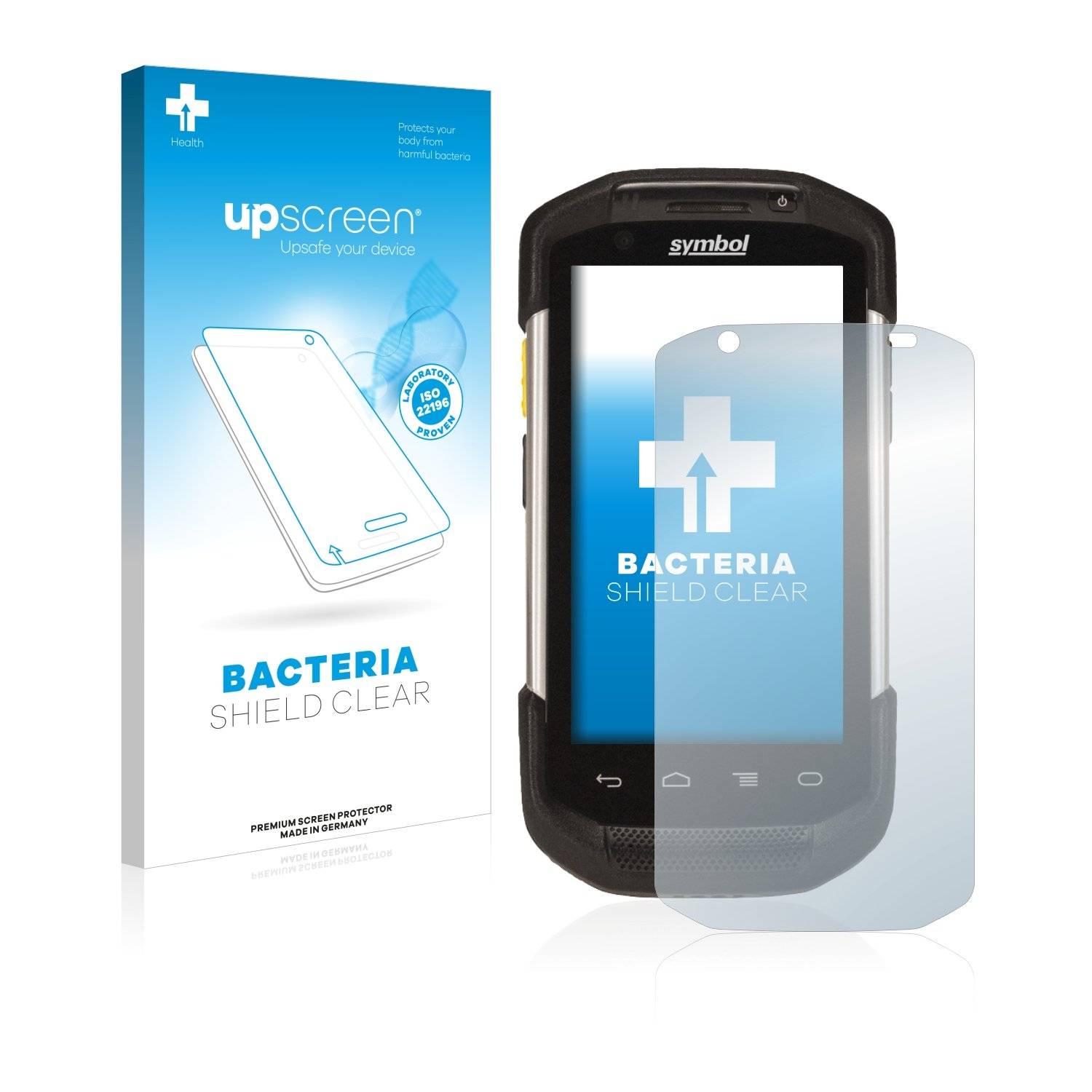 upscreen® Bacteria Shield Clear Displayschutzfolie Anti-Bakteriell Premium für Zebra TC77