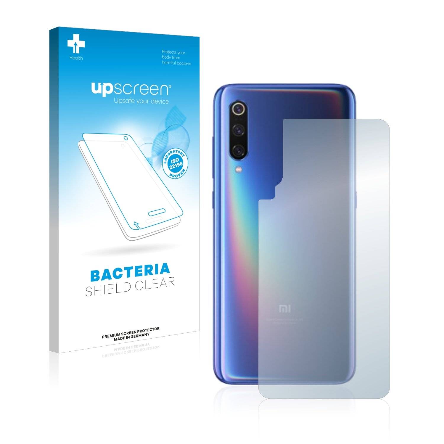 Displayschutzfolie Anti-Bakteriell Premium für Xiaomi Mi 9 (Rückseite)