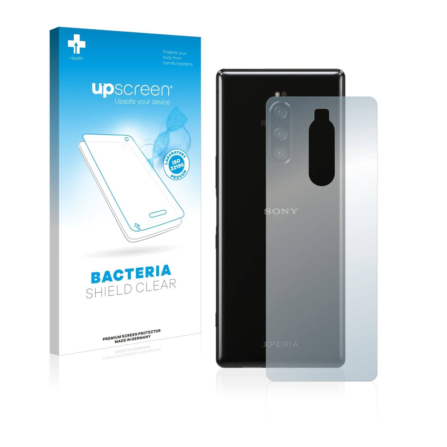 Displayschutzfolie Anti-Bakteriell Premium für Sony Xperia 1 (Rückseite)