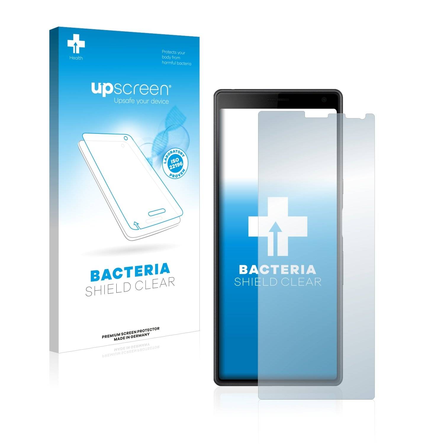 upscreen® Bacteria Shield Clear Displayschutzfolie Anti-Bakteriell Premium für Sony Xperia 10