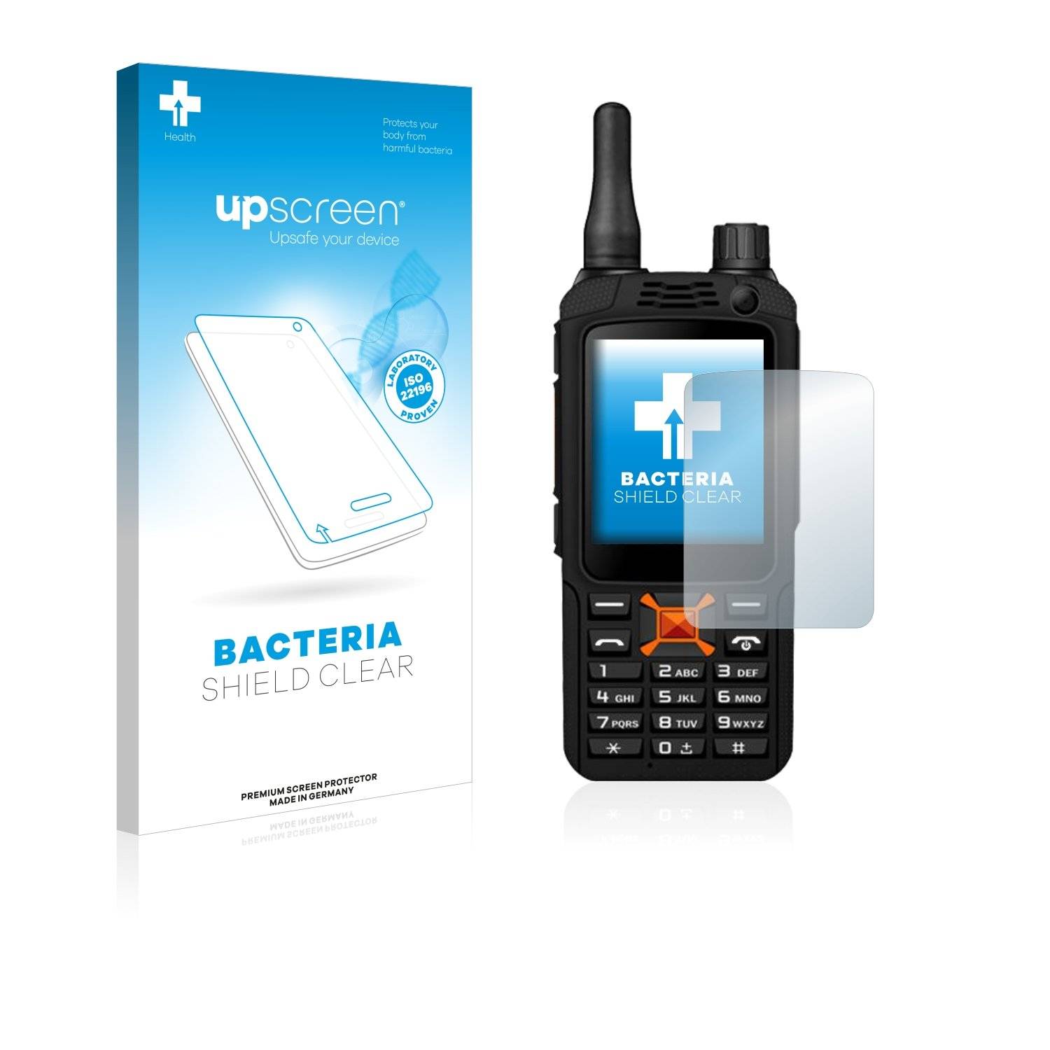 upscreen® Bacteria Shield Clear Displayschutzfolie Anti-Bakteriell Premium für Anytone F22 Plus
