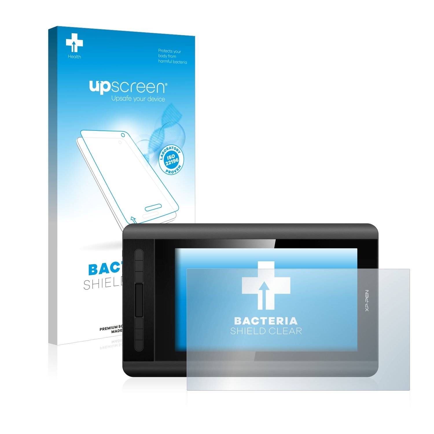 upscreen® Bacteria Shield Clear Displayschutzfolie Anti-Bakteriell Premium für XP-Pen Artist 12