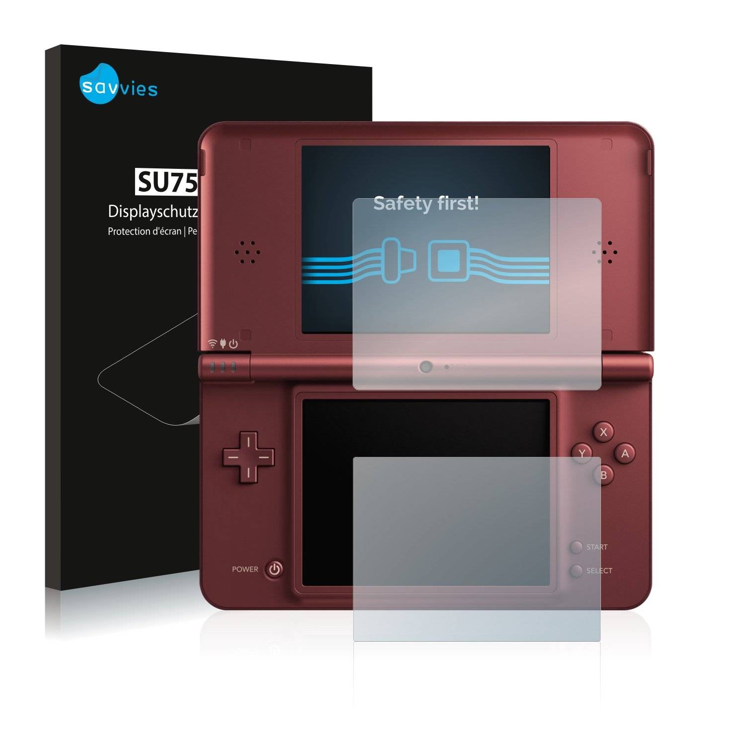 18x Savvies® SU75 Displayschutzfolie für Nintendo DSi XL