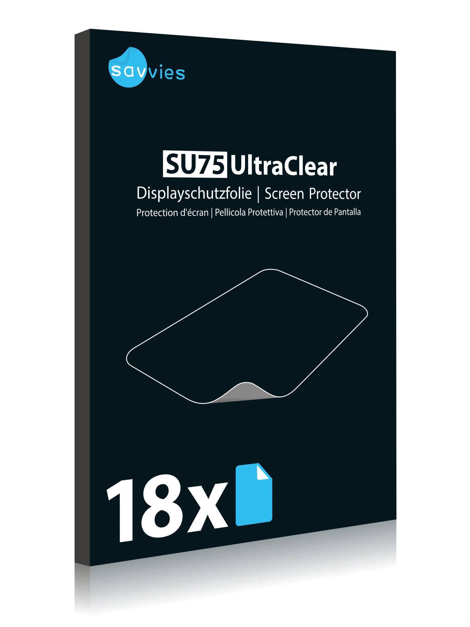 18x Savvies® SU75 Displayschutzfolie für Asus FonePad 7 FE170CG