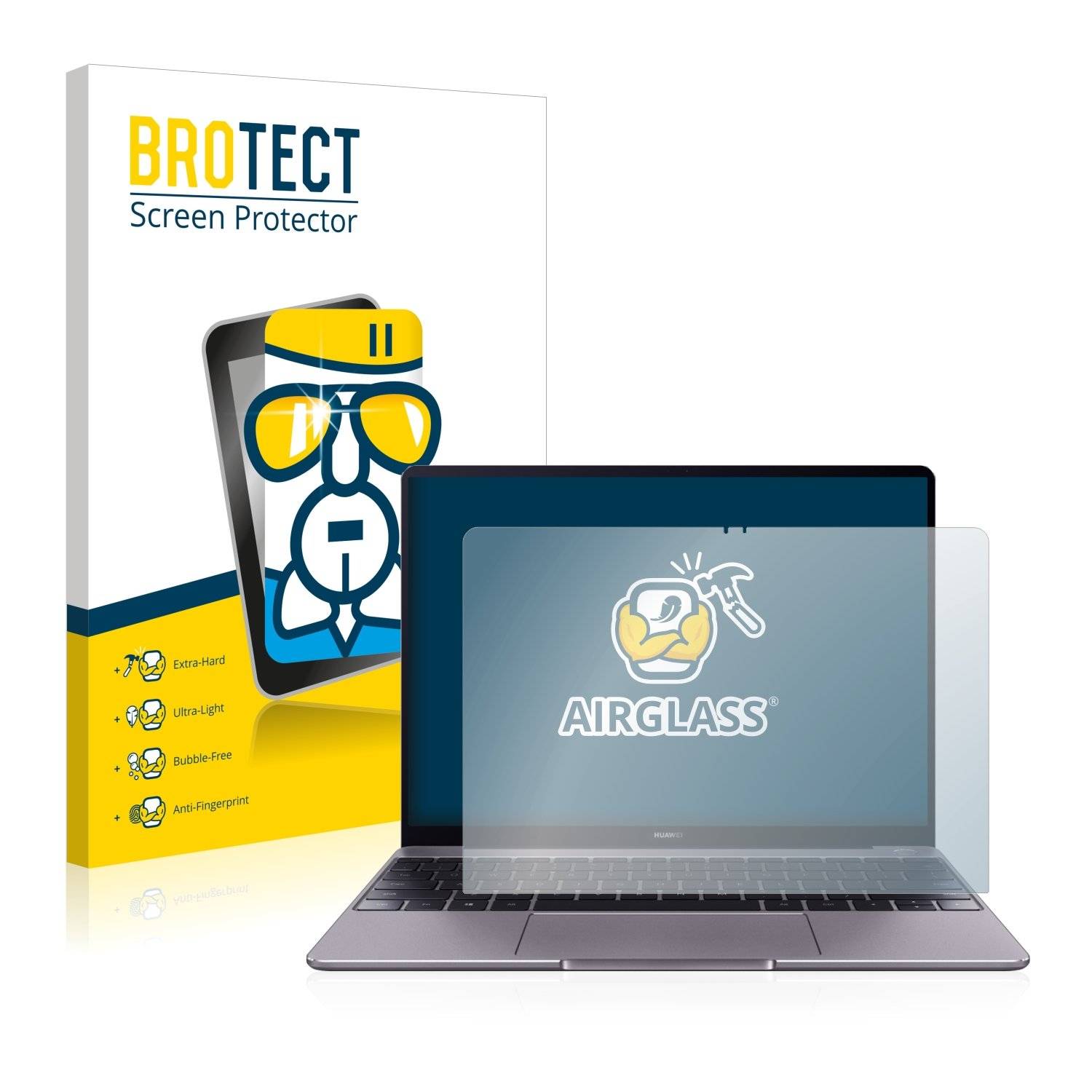 BROTECT® AirGlass® Panzerglasfolie für Huawei MateBook 13
