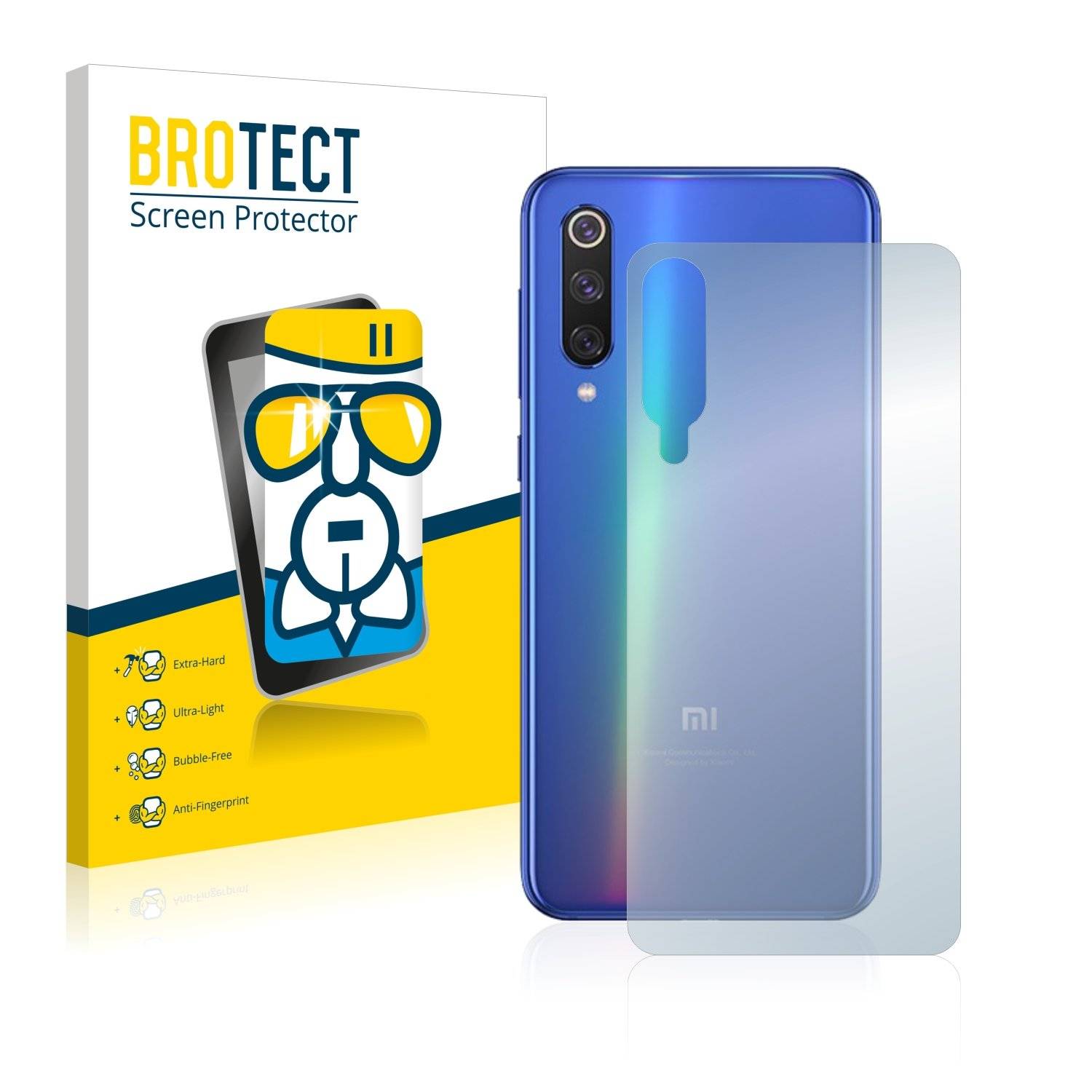 BROTECT® AirGlass® Panzerglasfolie für Xiaomi Mi 9 SE (Rückseite)