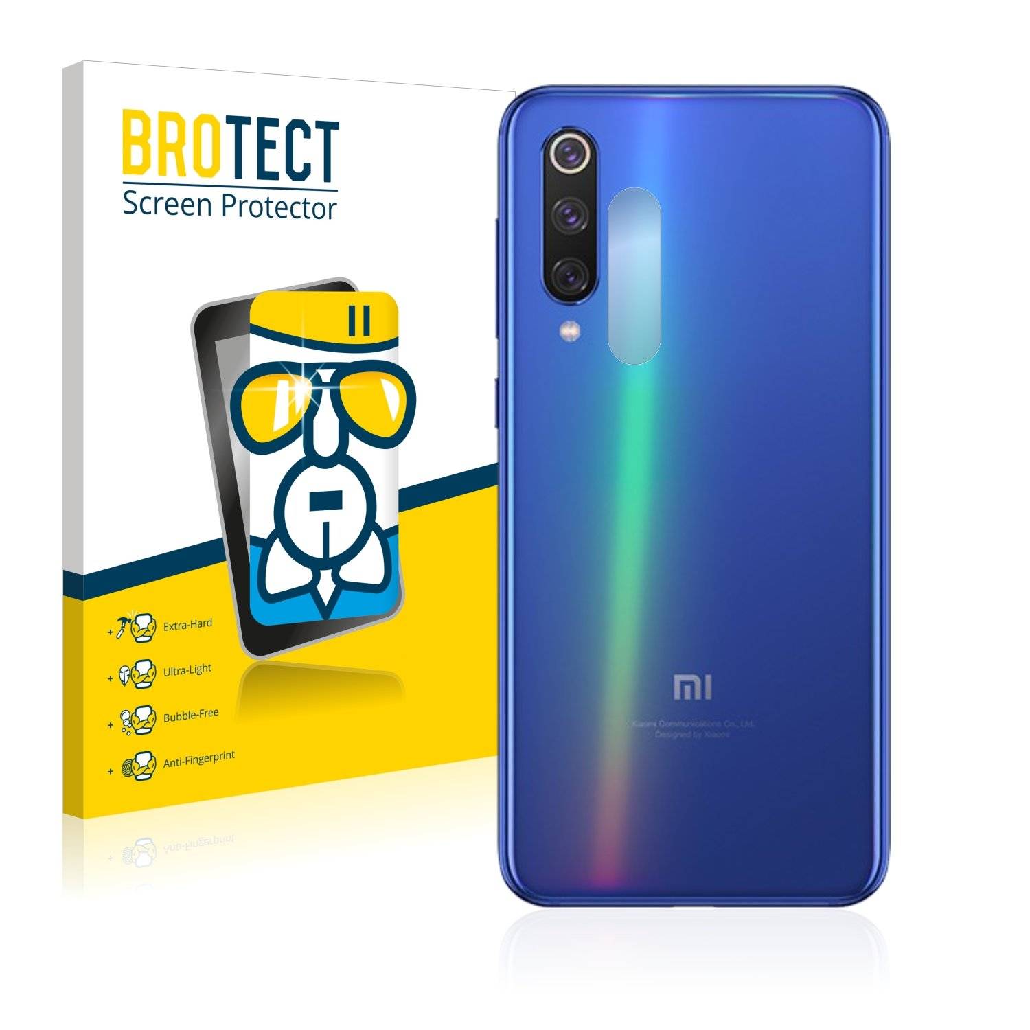 BROTECT® AirGlass® Panzerglasfolie für Xiaomi Mi 9 SE (Kamera auf der Rückseite)