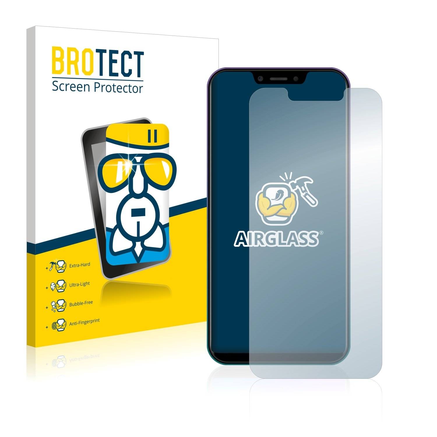 BROTECT® AirGlass® Panzerglasfolie für Leagoo S10