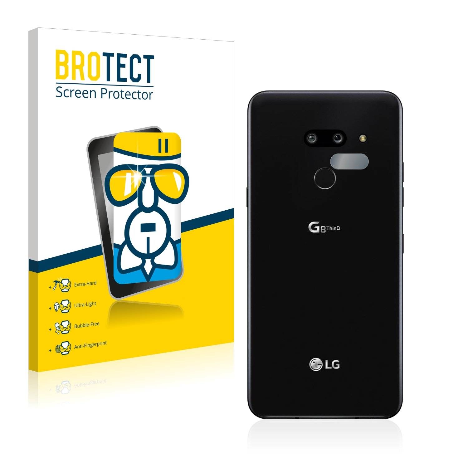 BROTECT® AirGlass® Panzerglasfolie für LG G8 ThinQ (Kamera auf der Rückseite)