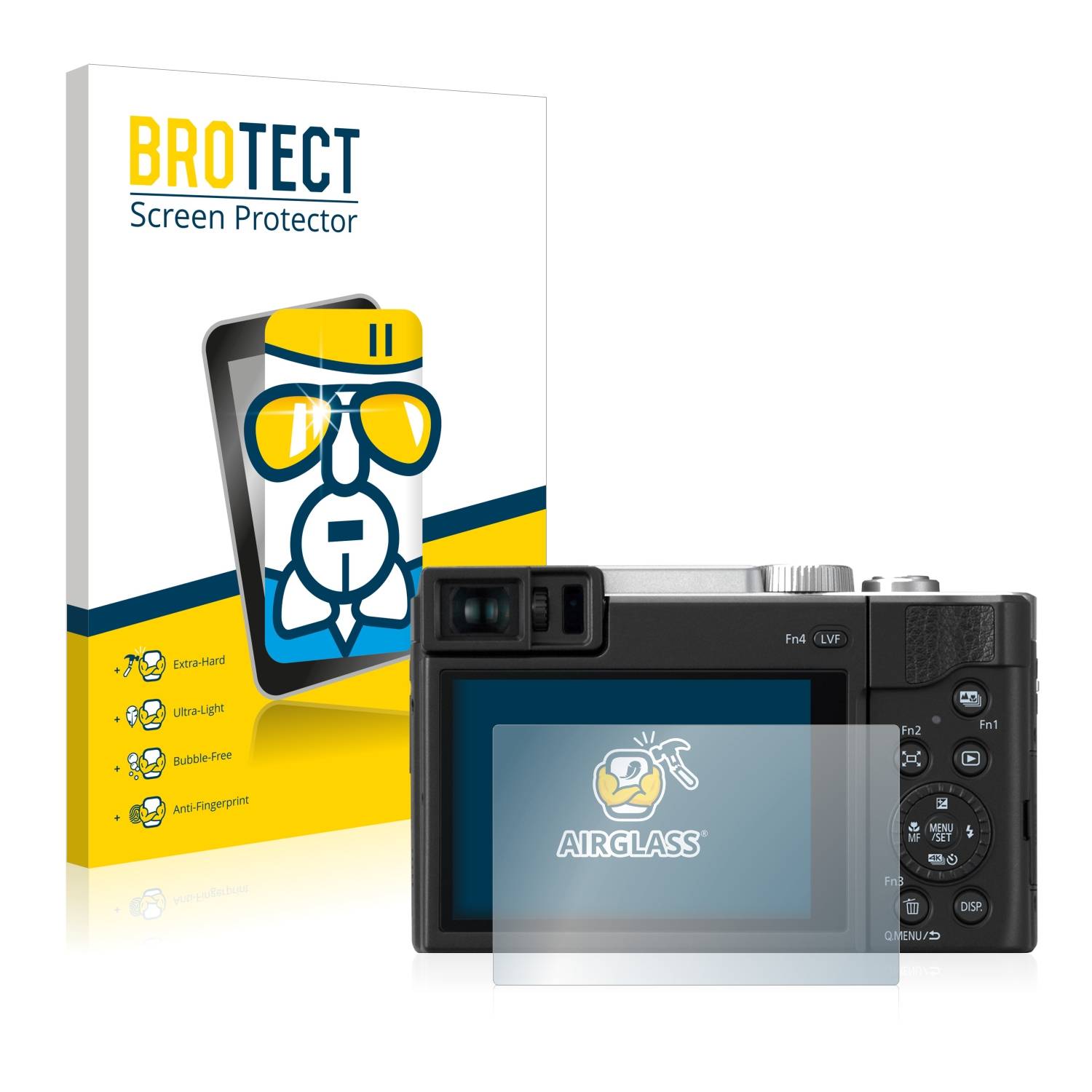 BROTECT AirGlass Glas Panzer-Folie für Panasonic Lumix DC-TZ96 - Schutzglas