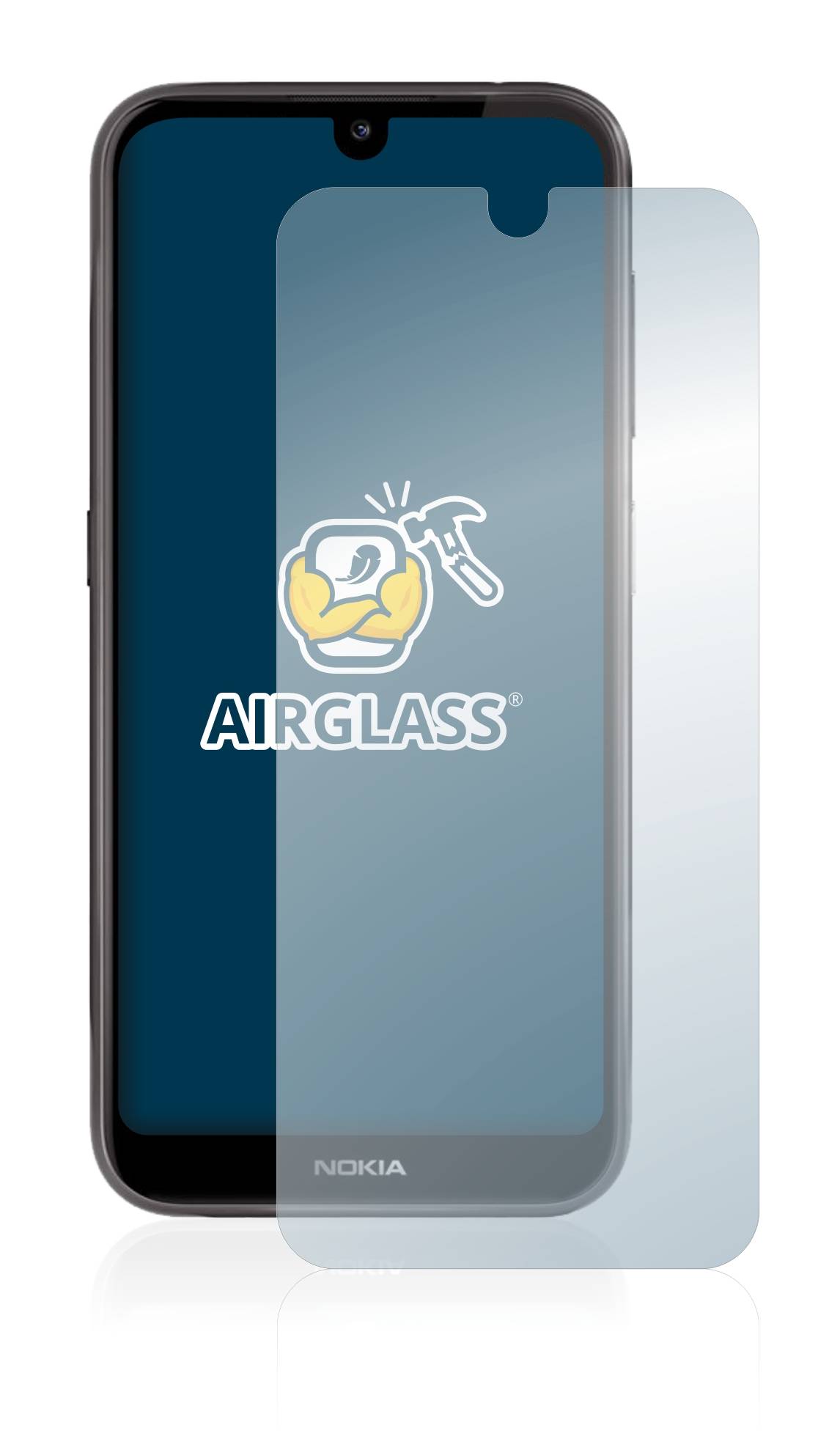 BROTECT AirGlass Glas Panzer-Folie für Nokia 4.2 - Schutzglas