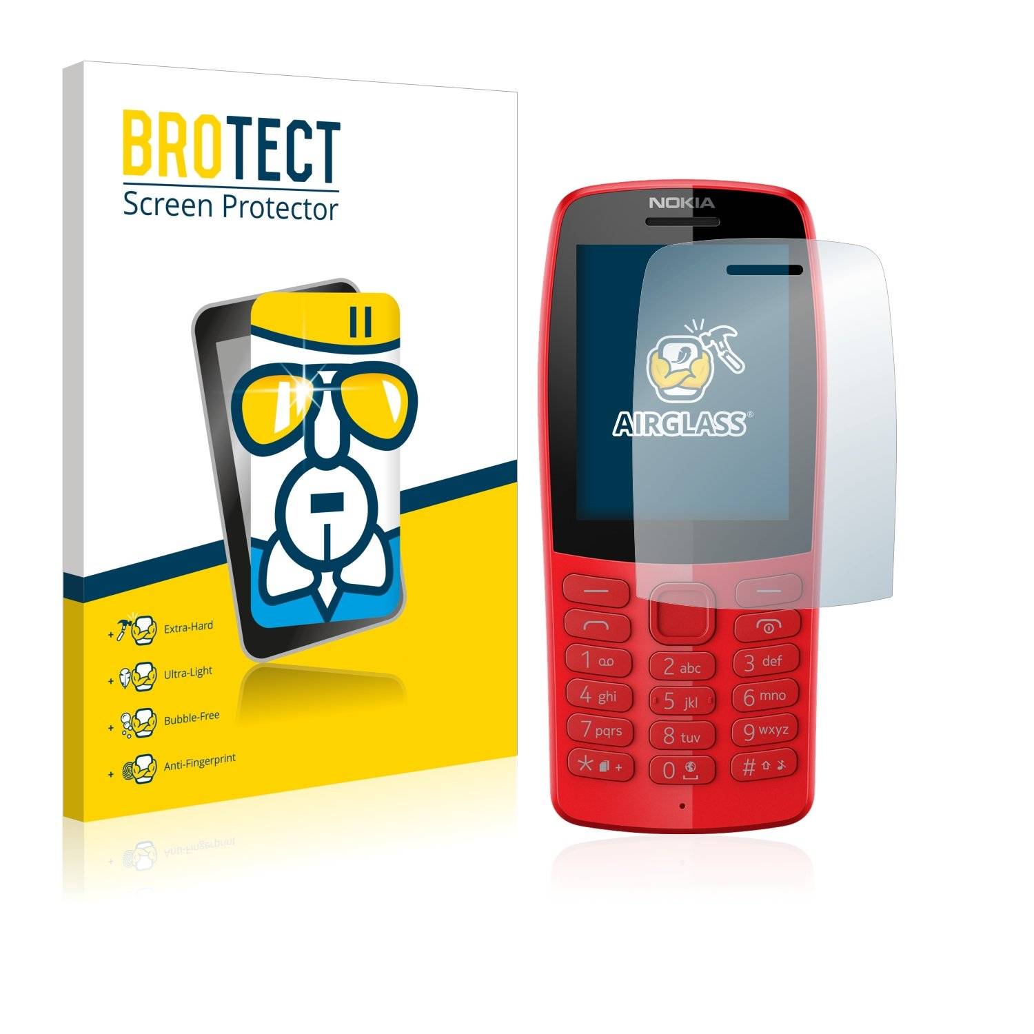 BROTECT® AirGlass® Panzerglasfolie für Nokia 210
