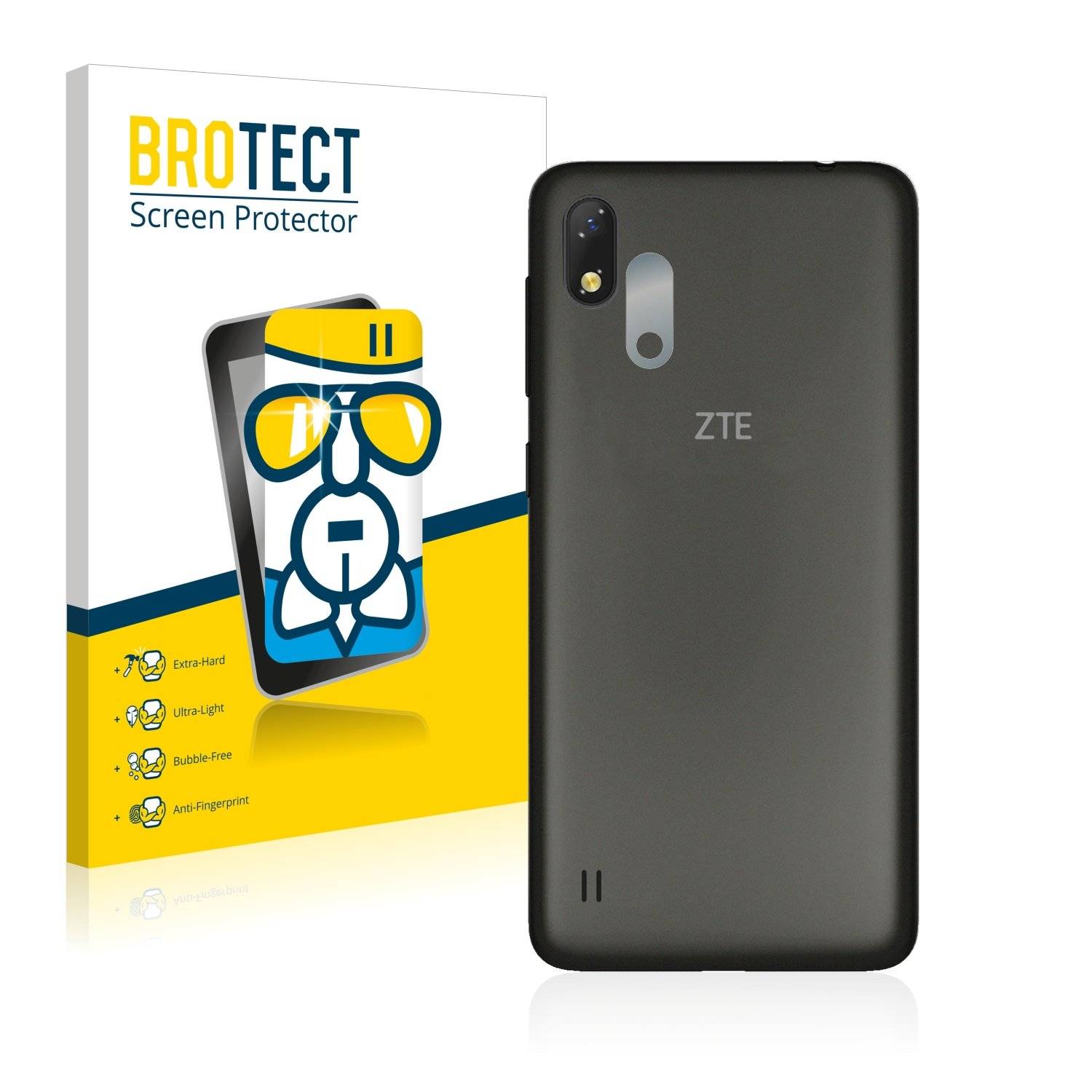 BROTECT® AirGlass® Panzerglasfolie für ZTE Blade A530 (Kamera auf der Rückseite)