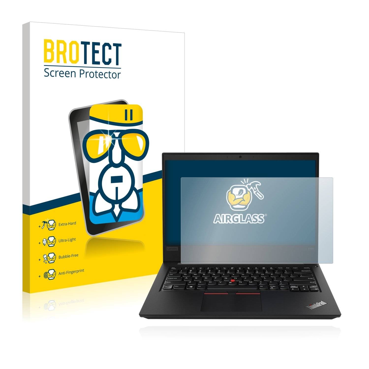 BROTECT® AirGlass® Panzerglasfolie für Lenovo ThinkPad E480