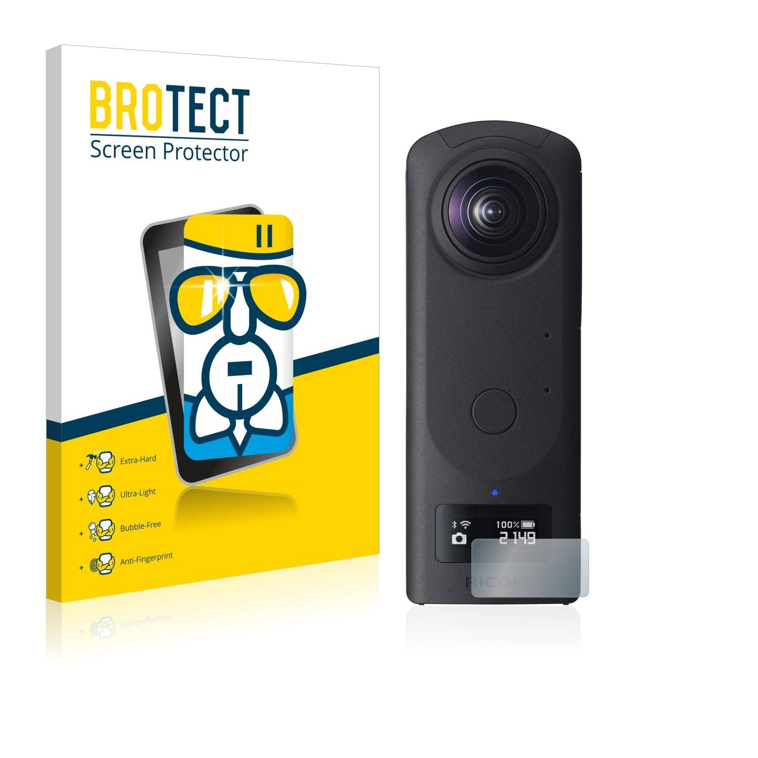 BROTECT® AirGlass® Panzerglasfolie für Ricoh Theta Z1