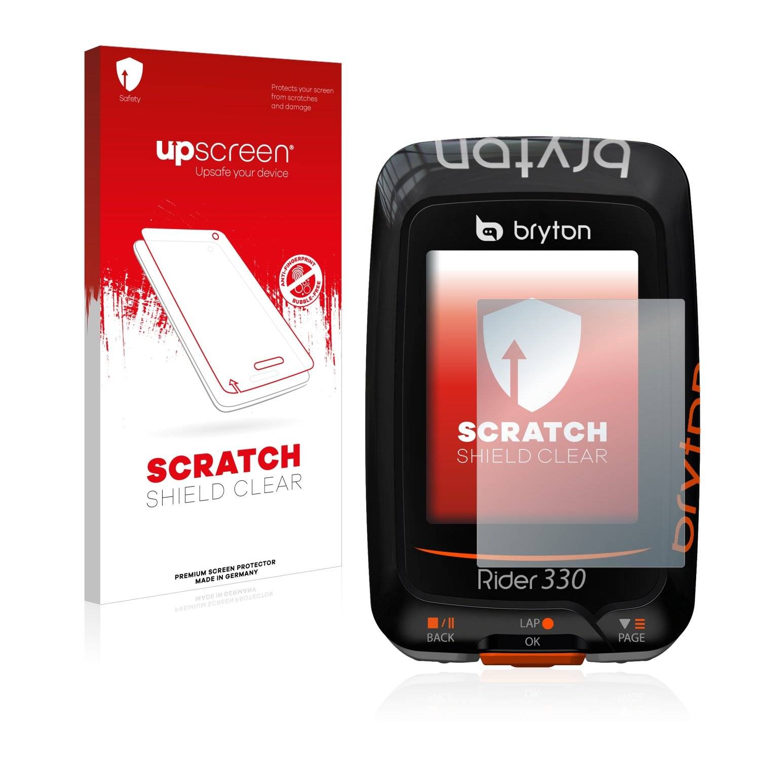upscreen® Scratch Shield Clear Premium Displayschutzfolie für Bryton Rider 330