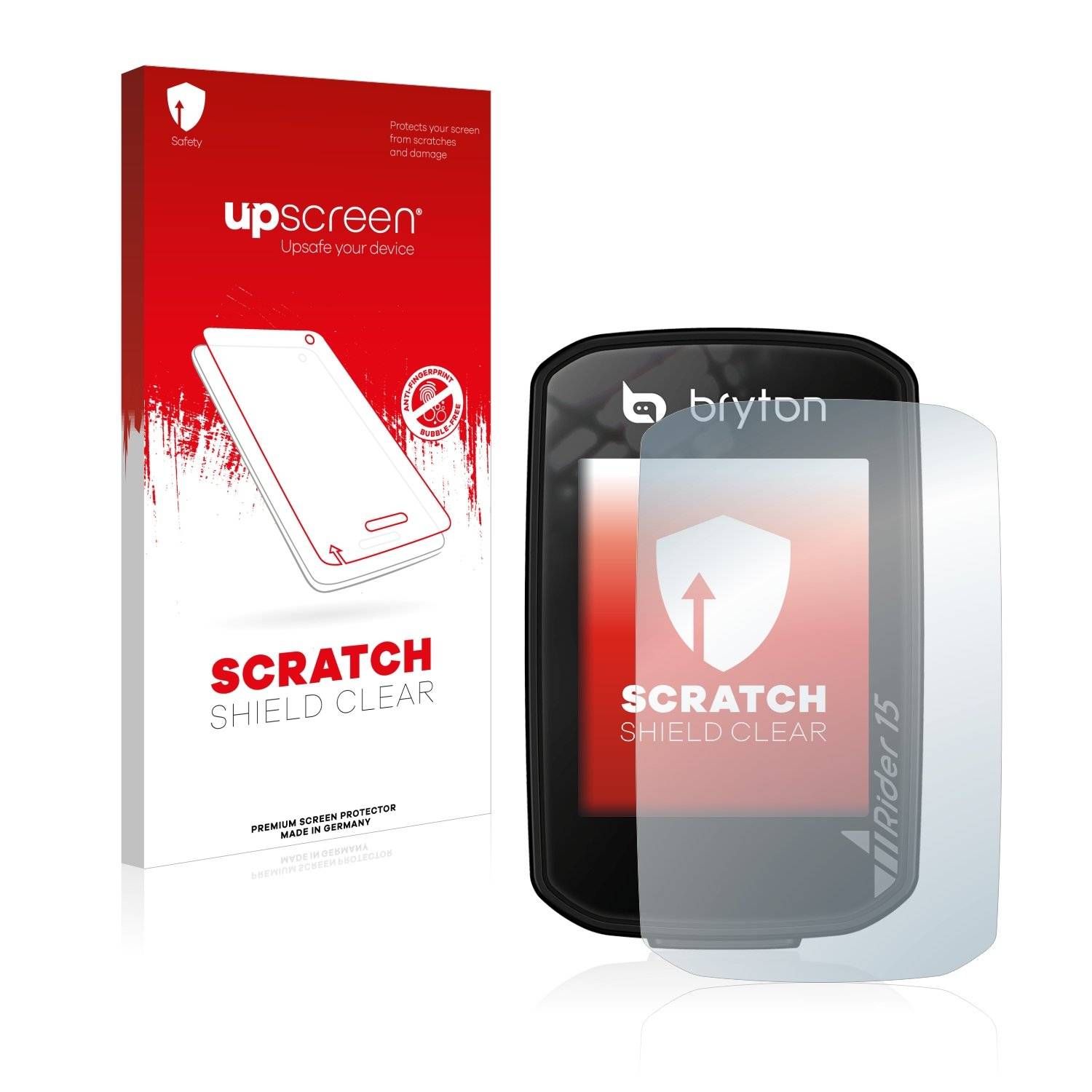 upscreen® Scratch Shield Clear Premium Displayschutzfolie für Bryton Rider 15