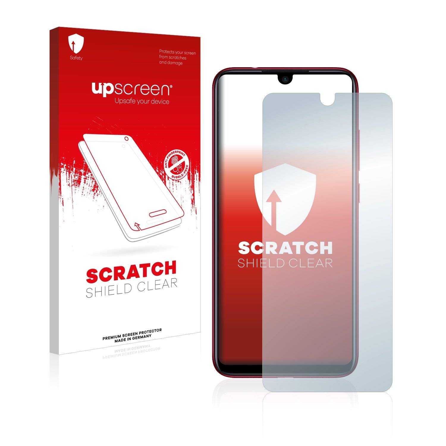 upscreen® Scratch Shield Clear Premium Displayschutzfolie für Xiaomi Redmi Note 7 Pro