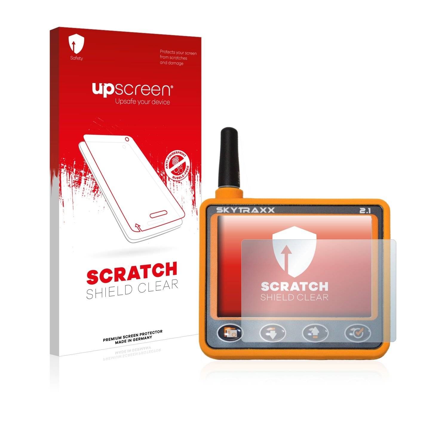 upscreen® Scratch Shield Clear Premium Displayschutzfolie für Skytraxx 2.1 Vario