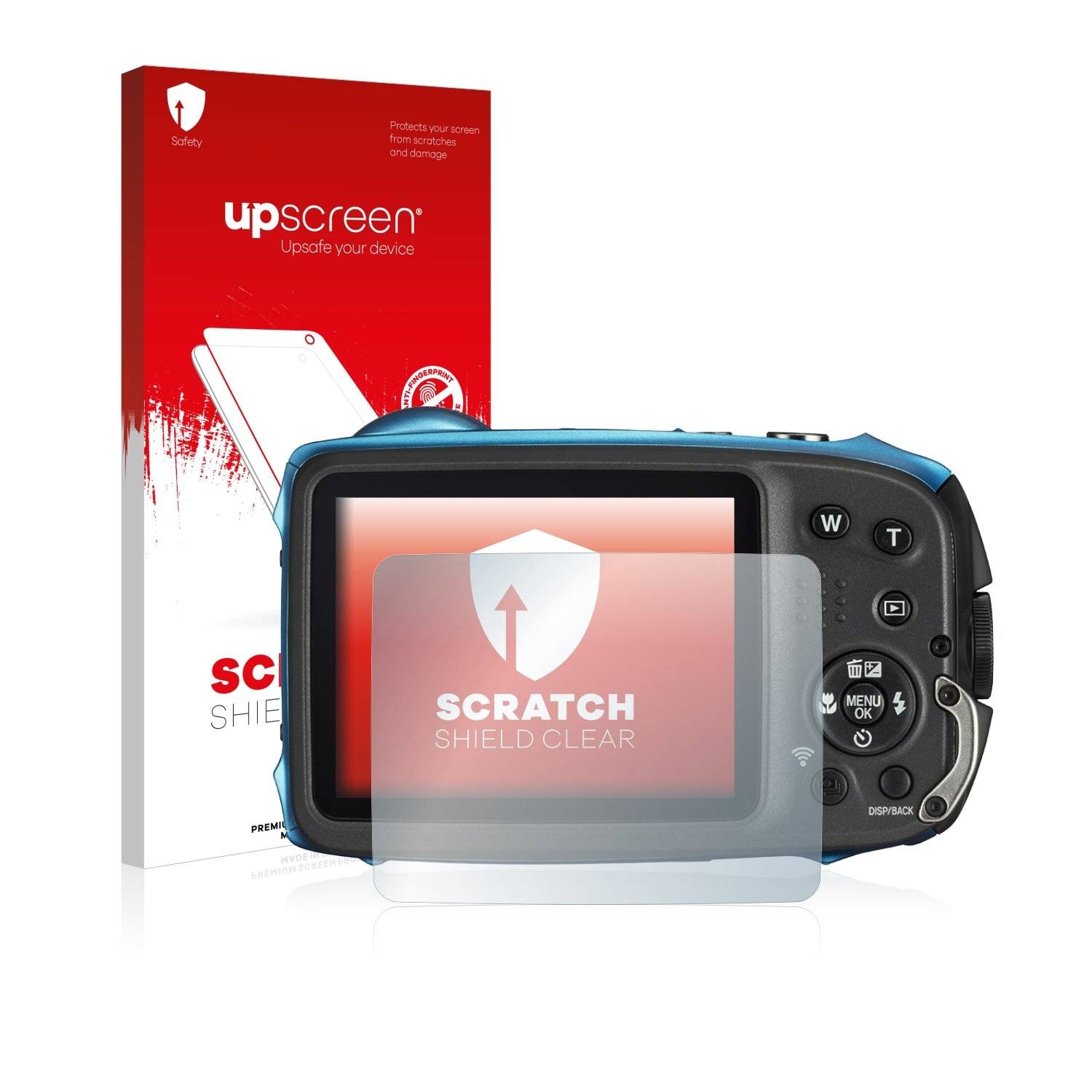 upscreen® Scratch Shield Clear Premium Displayschutzfolie für FujiFilm FinePix XP140