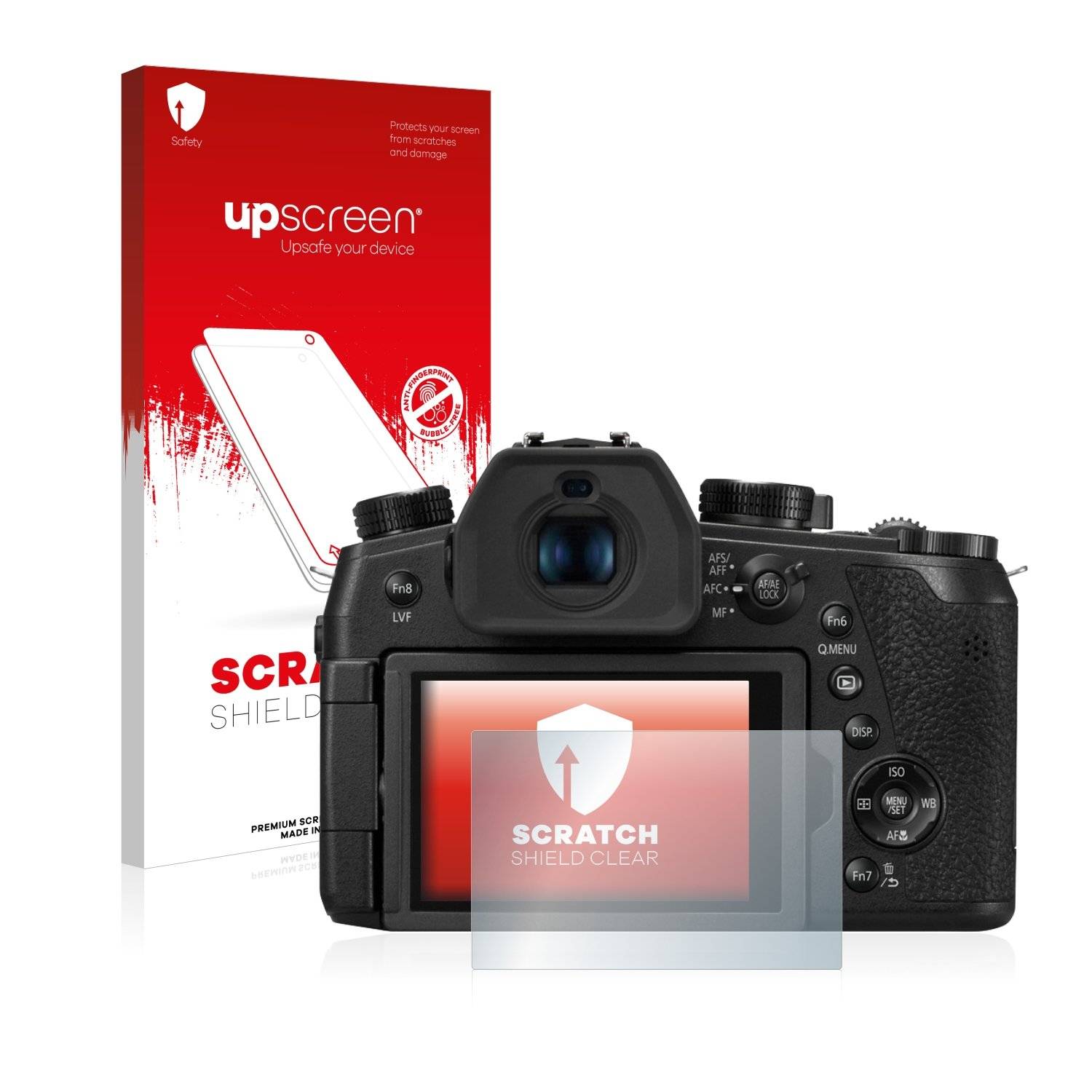 upscreen® Scratch Shield Clear Premium Displayschutzfolie für Panasonic Lumix DC-FZ1000 II
