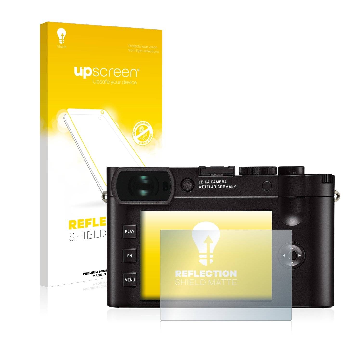 upscreen® Reflection Shield Matte Displayschutzfolie Premium für Leica Q2