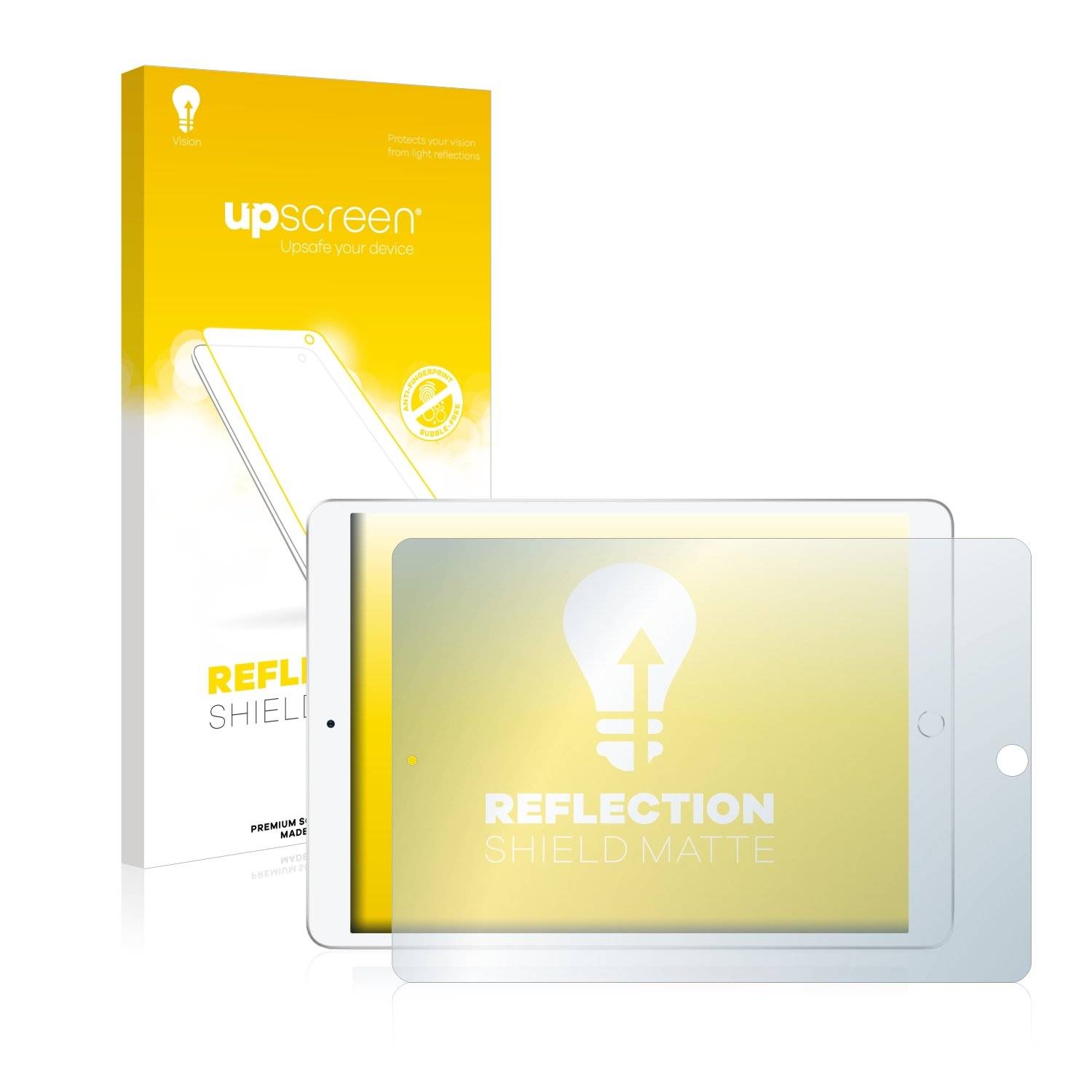upscreen® Reflection Shield Matte Displayschutzfolie Premium für Apple iPad Air 2019 (Querformat)